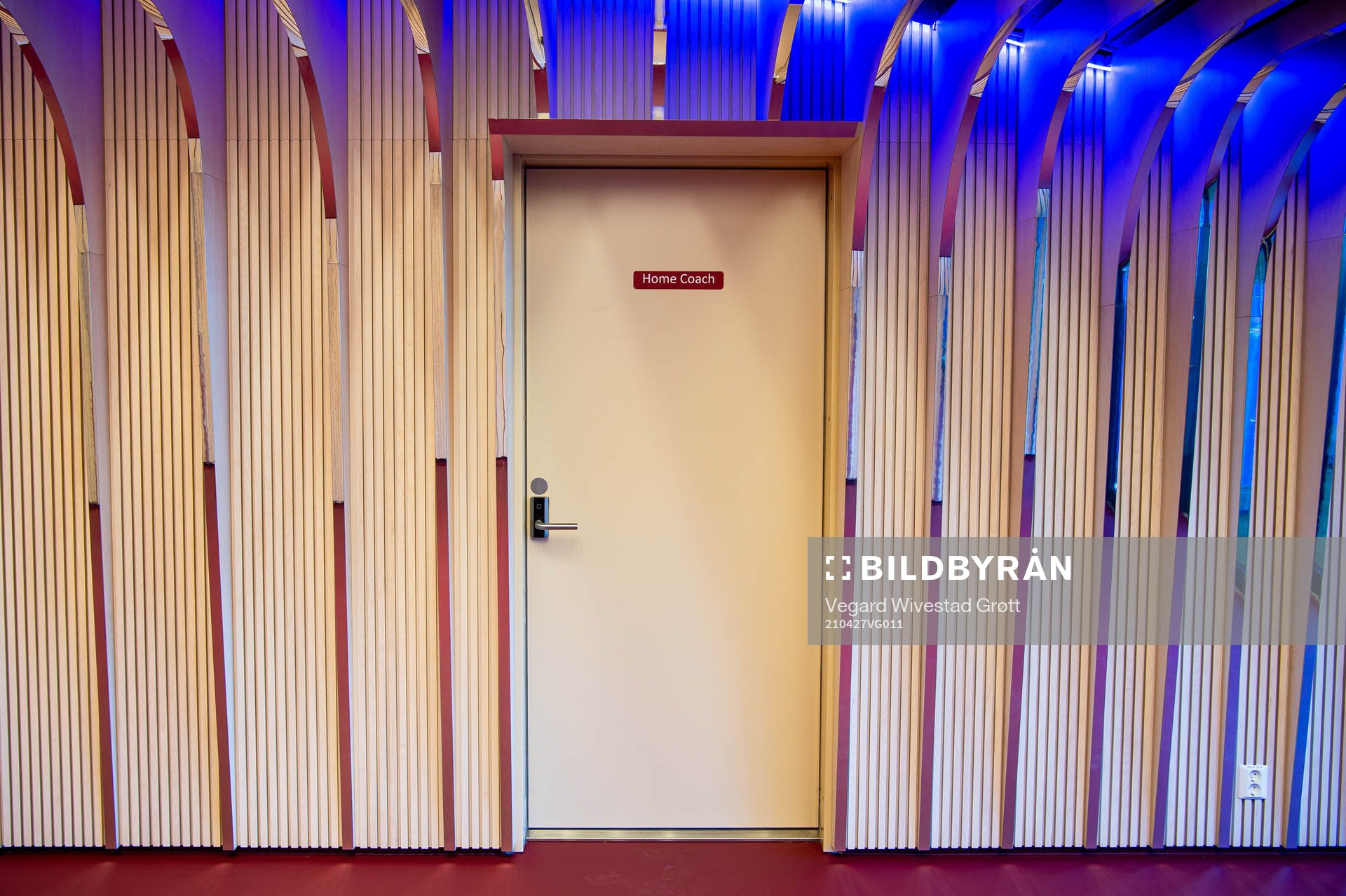 General interior view of the players tunnel at Ullevaal