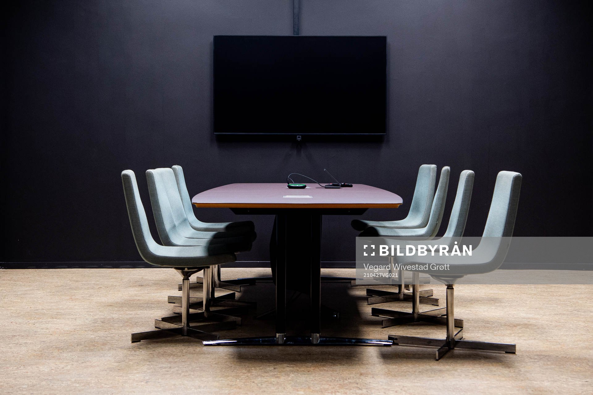 General interior view of the home team meeting room at