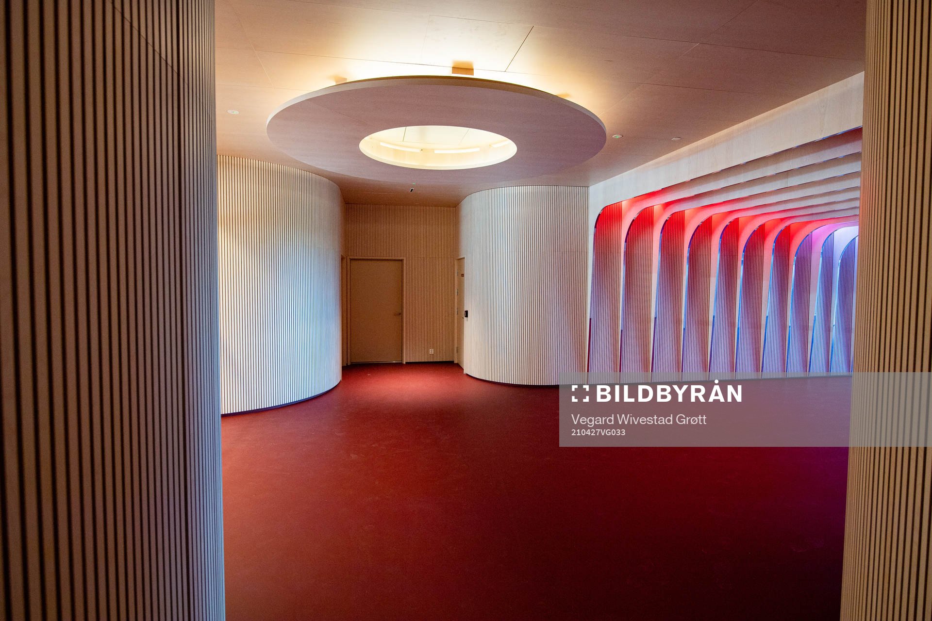 General interior view of the players tunnel at Ullevaal