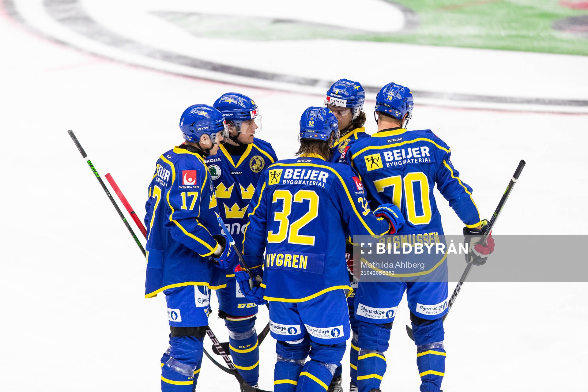 Sveriges Daniel Viksten, Filip Hållander, Magnus Nygren,