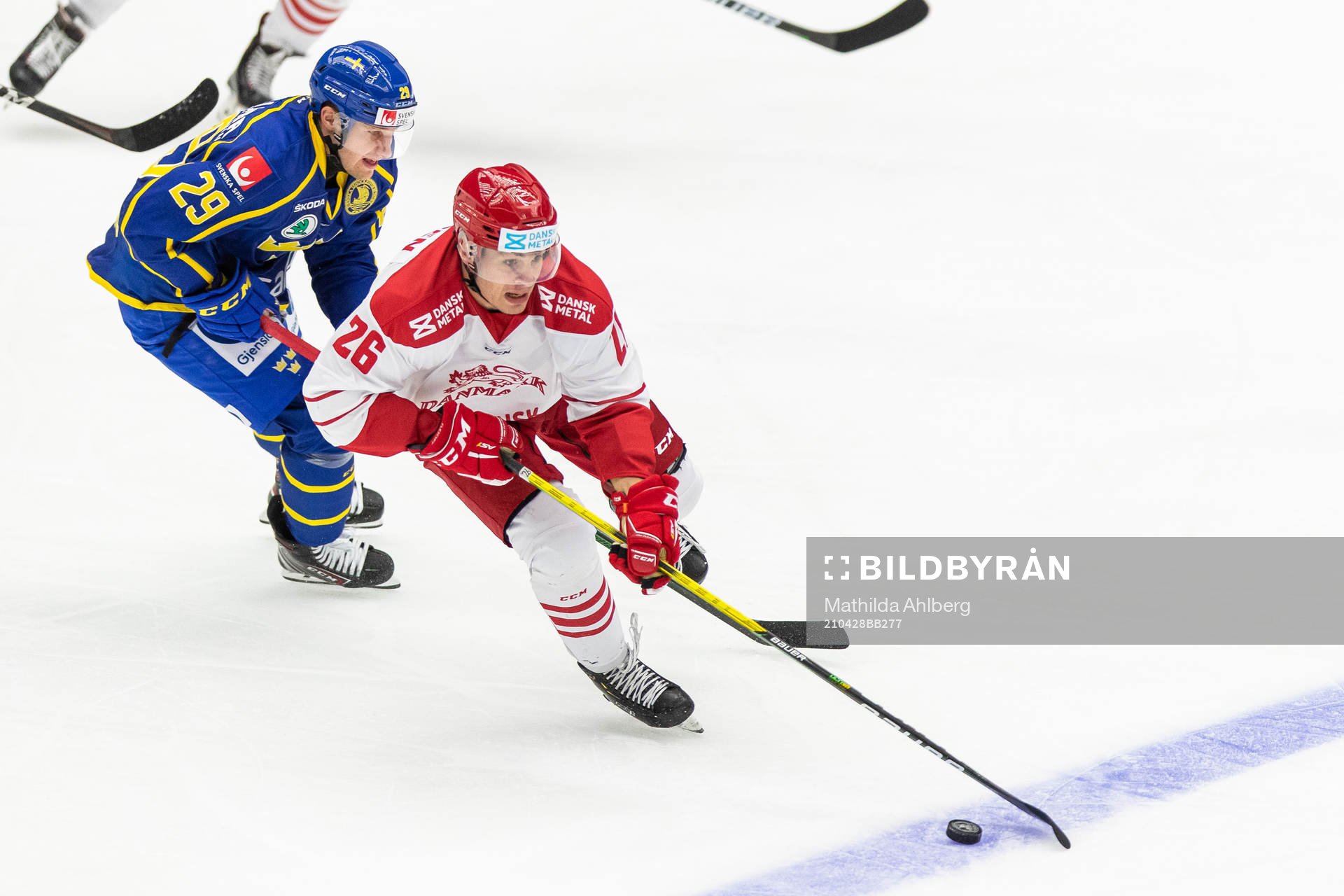 Sveriges Sebastian Strandberg och Danmarks Kristian Jensen