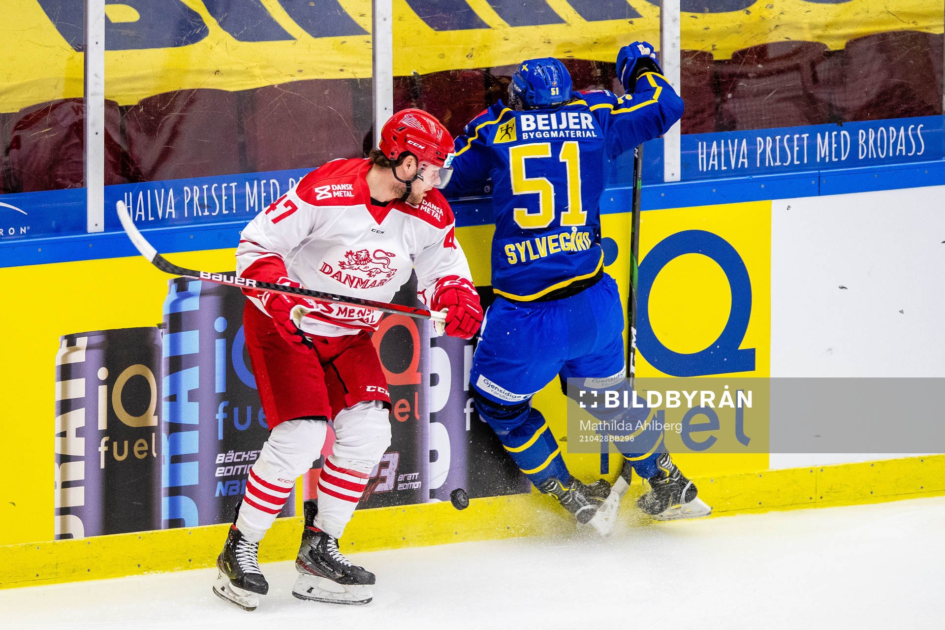 Danmarks Oliver Larsen och Sveriges Emil Sylvegård
