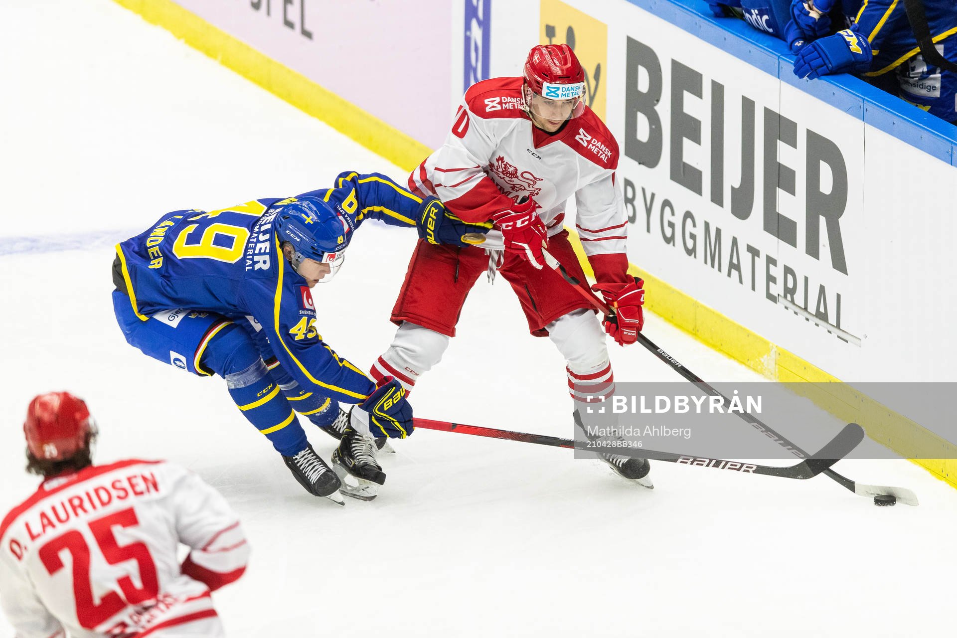 Sveriges Filip Hållander och Danmarks Niklas Andersen