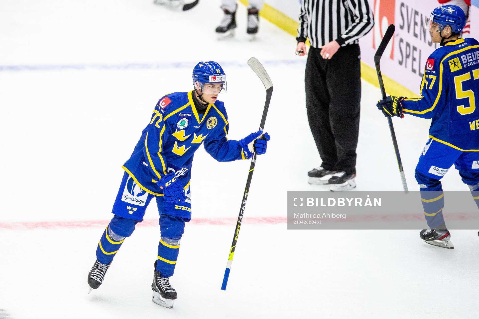 Sveriges William Eklund jublar