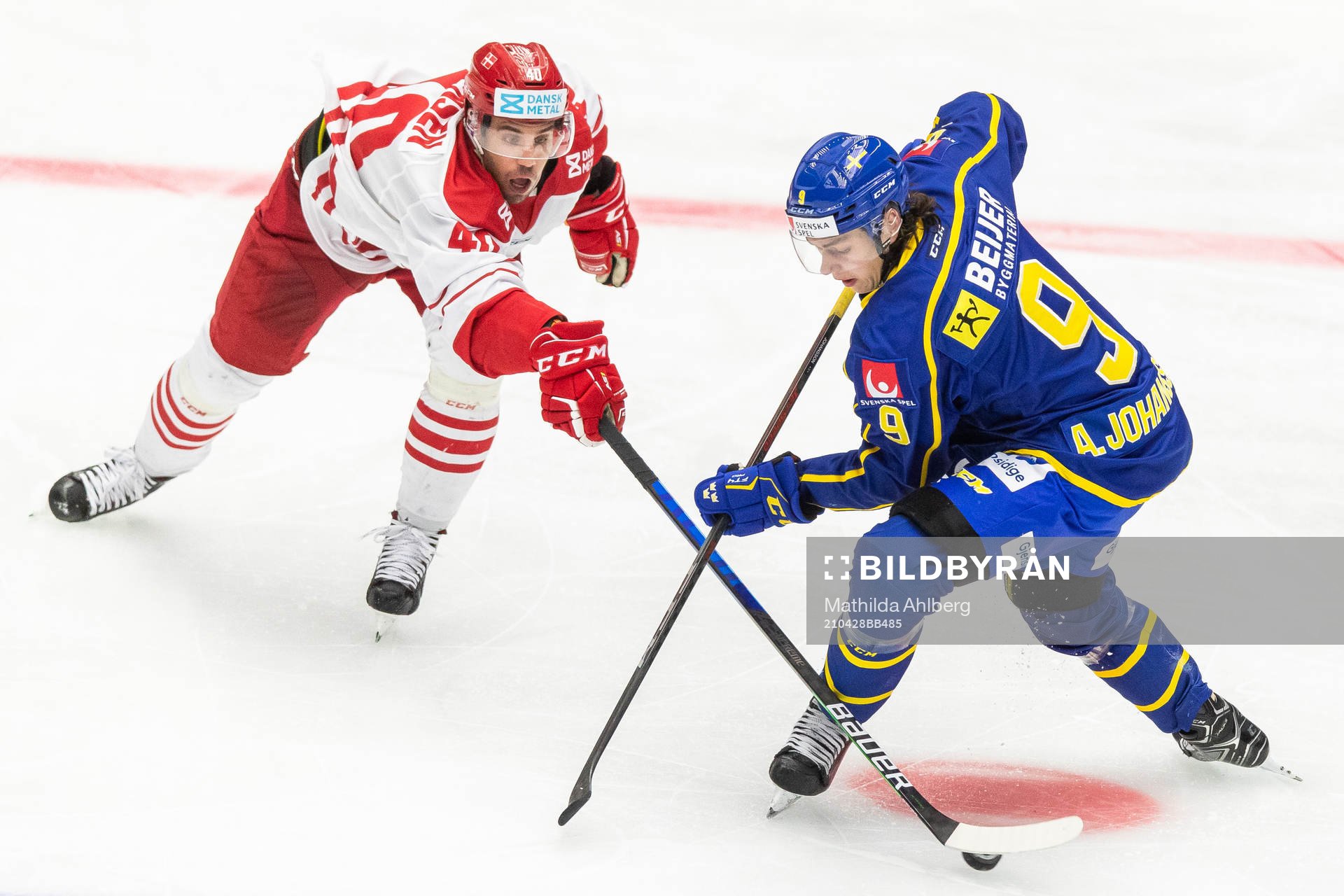 Danmarks Jesper Jensen och Sveriges Alberg Johansson