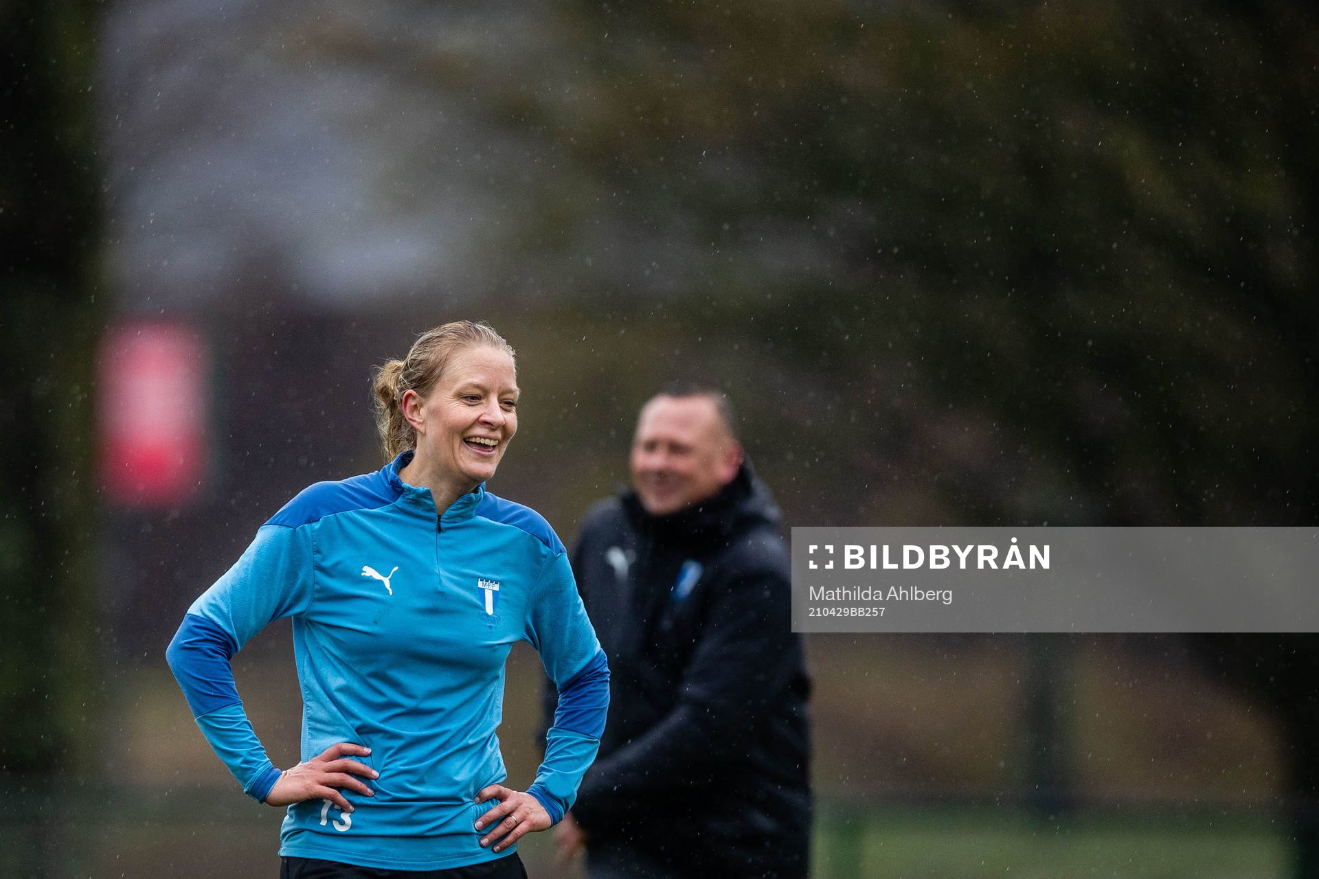 Annelie Nilsson under en träning med Malmö FF den 29 april 2021 i Malmö. 