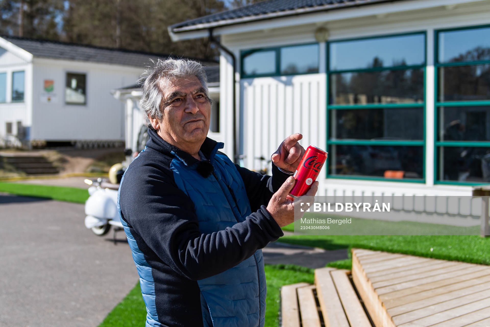 GAIS materialförvaltare Davod ”Amo” Rahimi under sin sista arbetsdag den 30 april 2021 i Göteborg. 