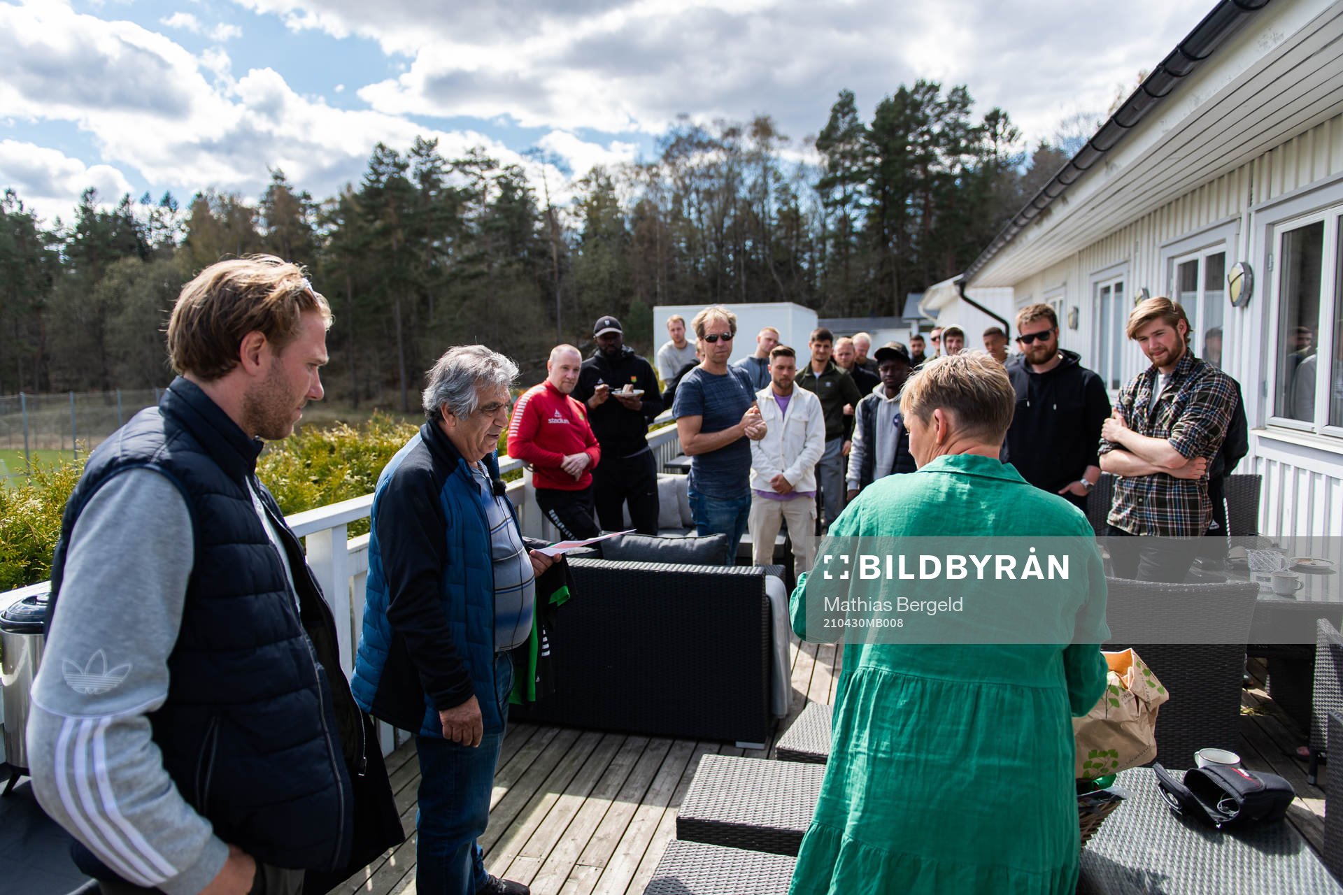 GAIS materialförvaltare Davod ”Amo” Rahimi avtackas av