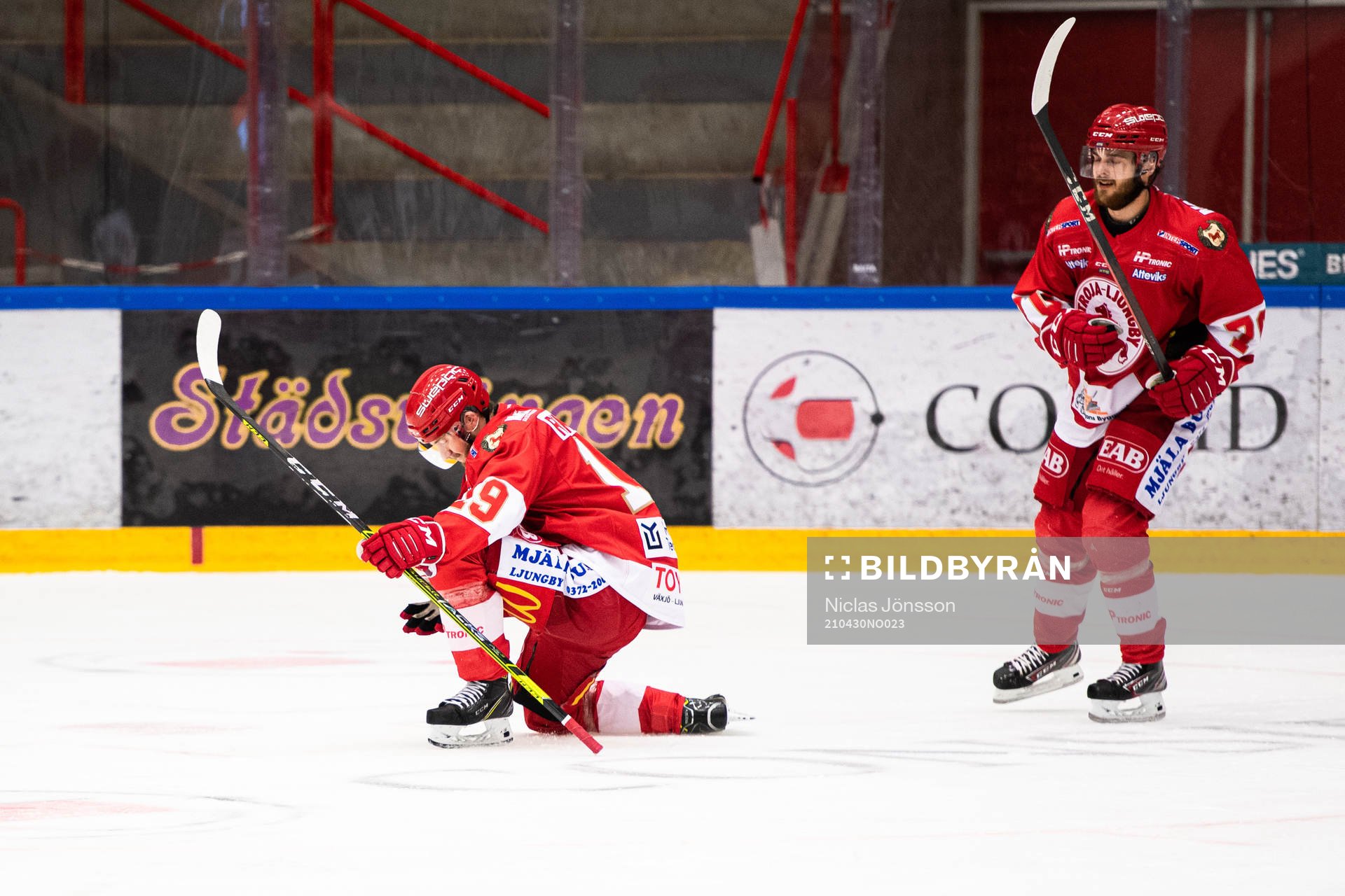 Troja/Ljungbys Simon Wester jublar