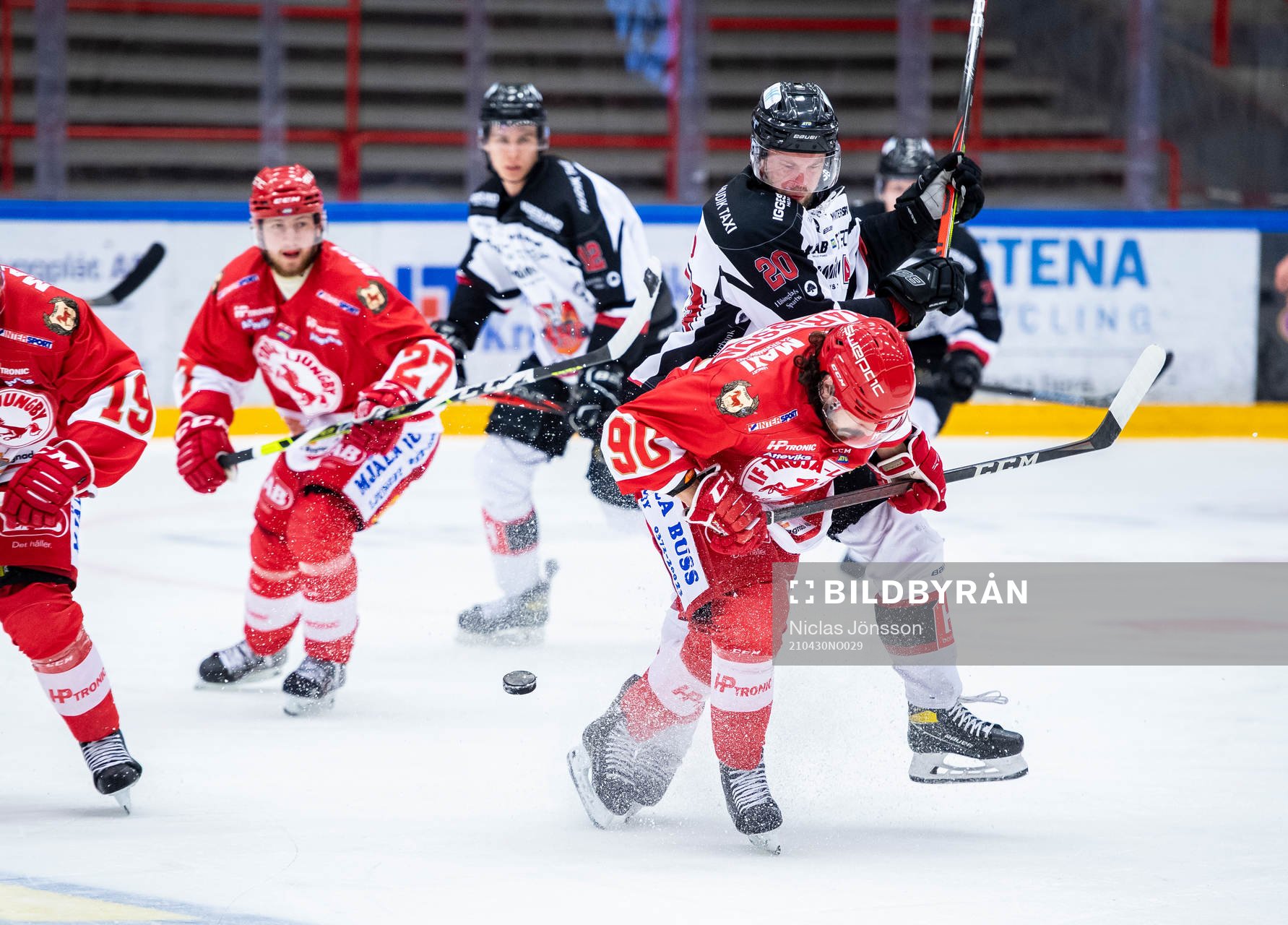 Troja/Ljungbys  Kevin Karlsson  och Hudiksvalls Henrik