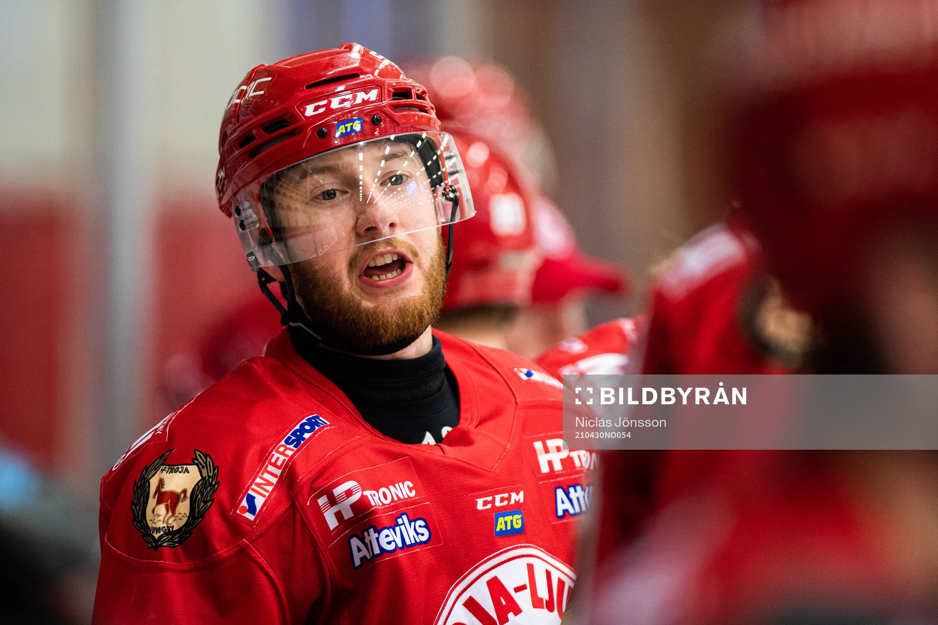 Troja/Ljungbys Victor Romfors reagerar