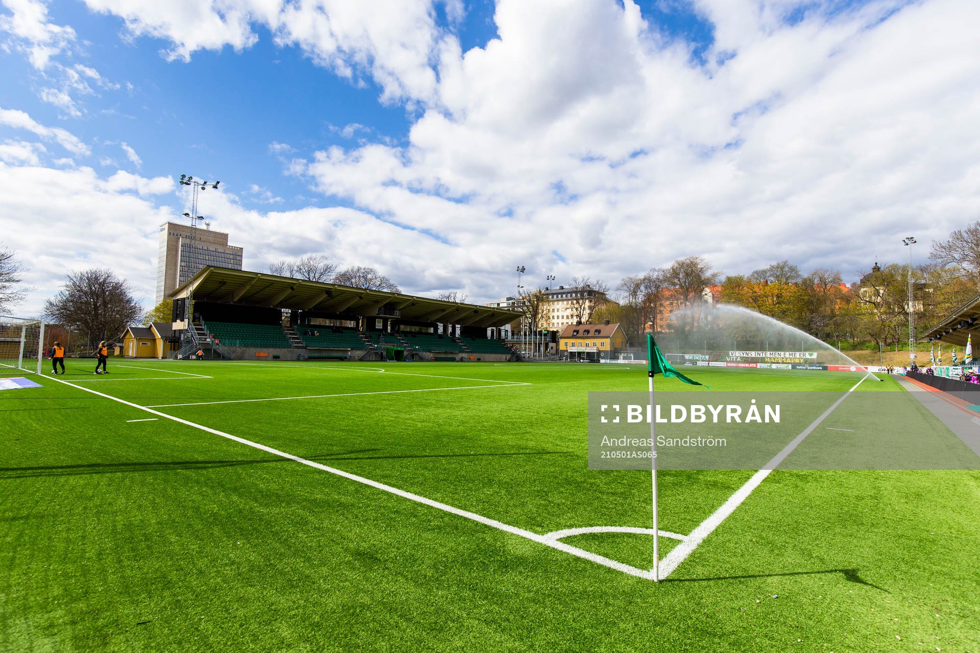 Vy över Hammarby IP