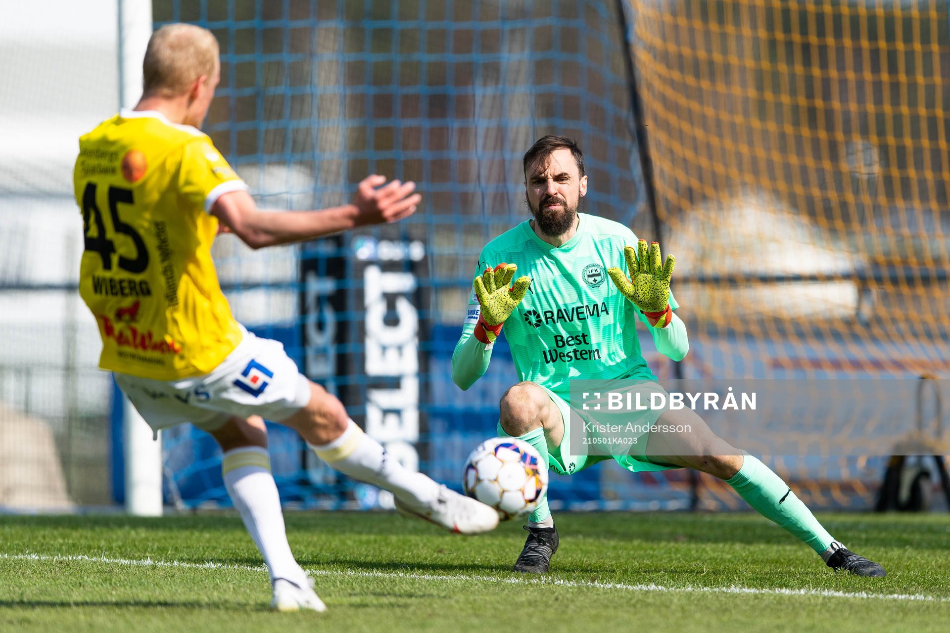 Värnamos målvakt Pilip Vaitsiakhovich