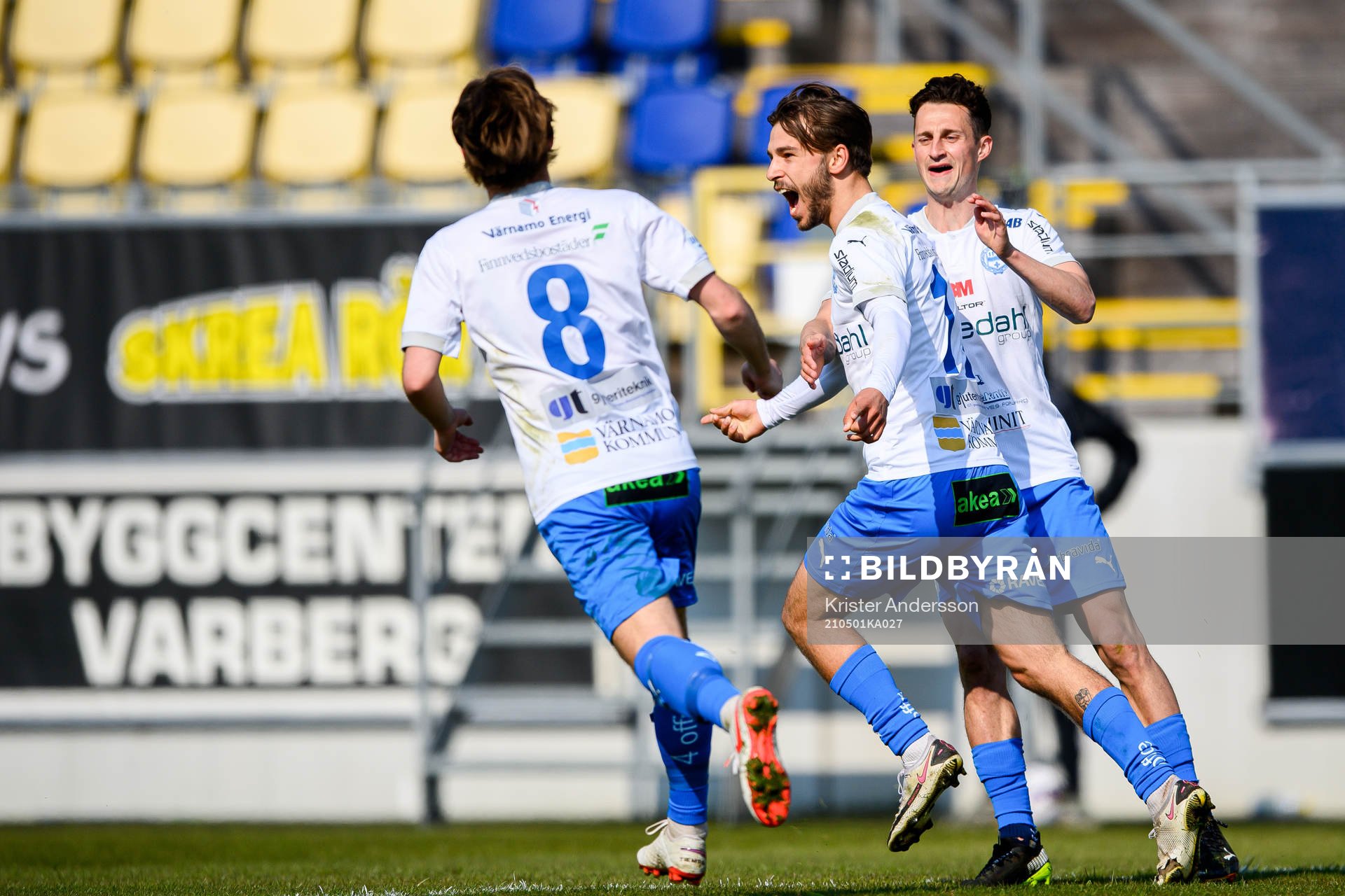 Värnamos Edvin Becirovic jublar