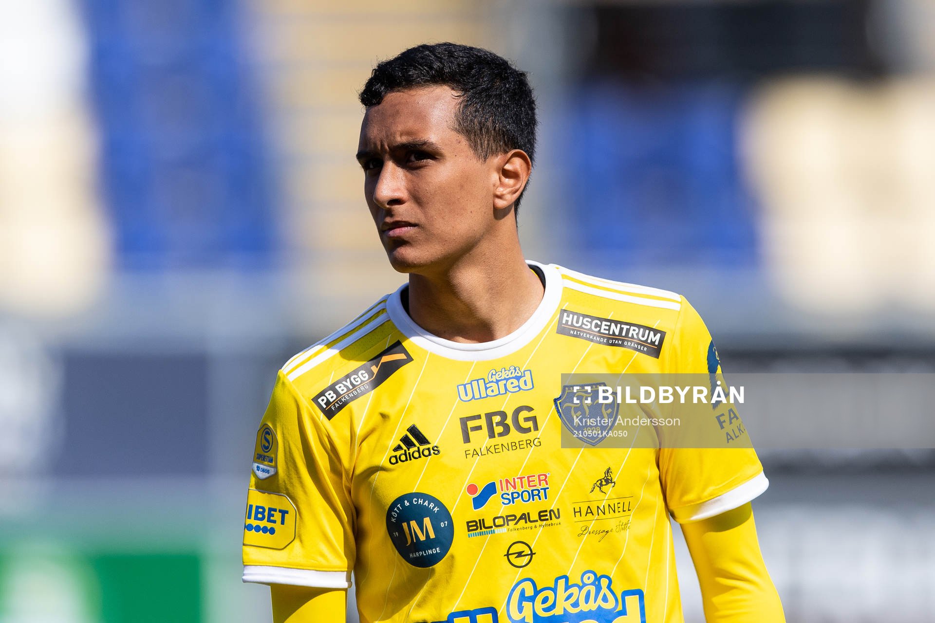 Falkenbergs Oliver Hintsa före fotbollsmatchen i