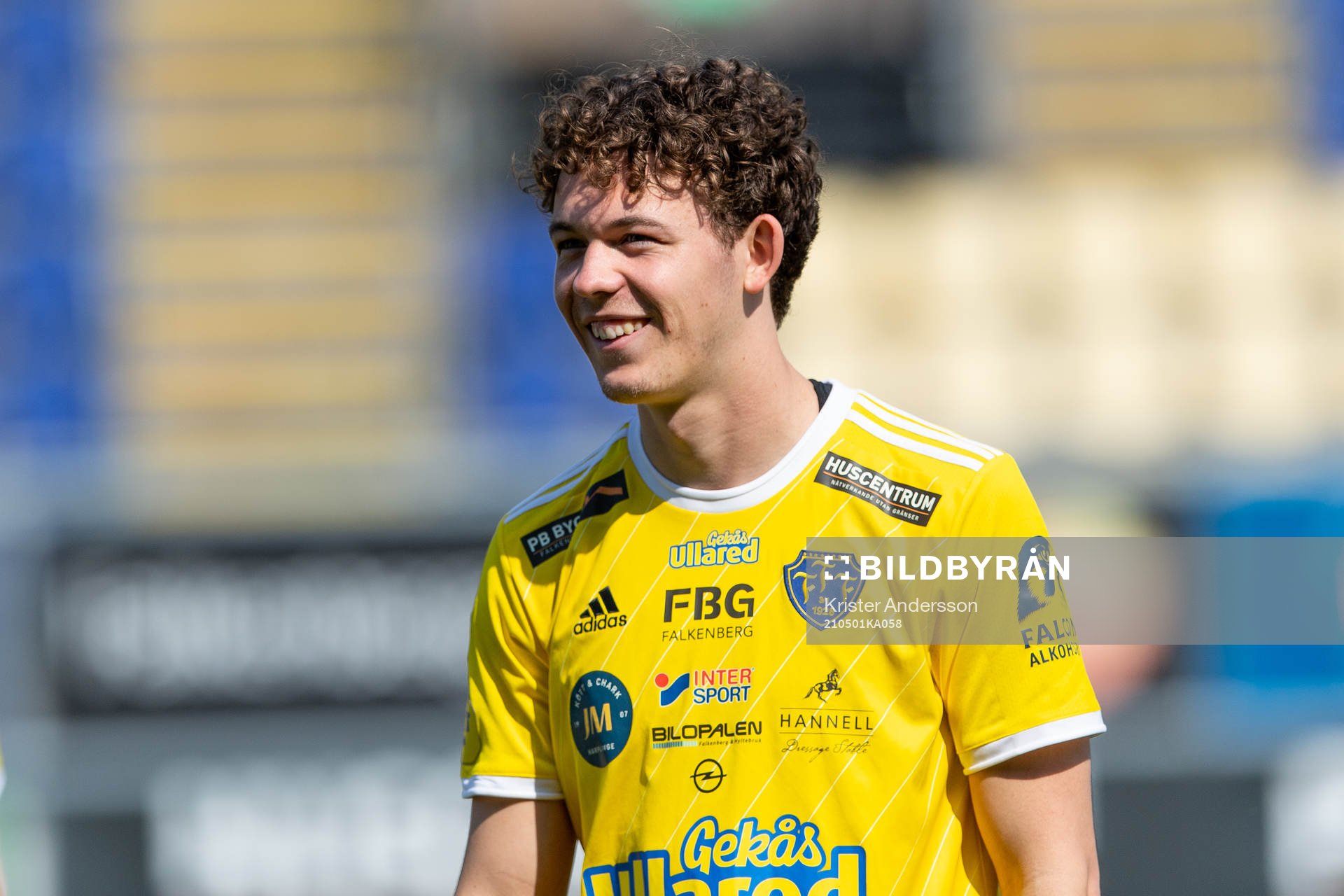 Falkenbergs Kalle Björklund före fotbollsmatchen i