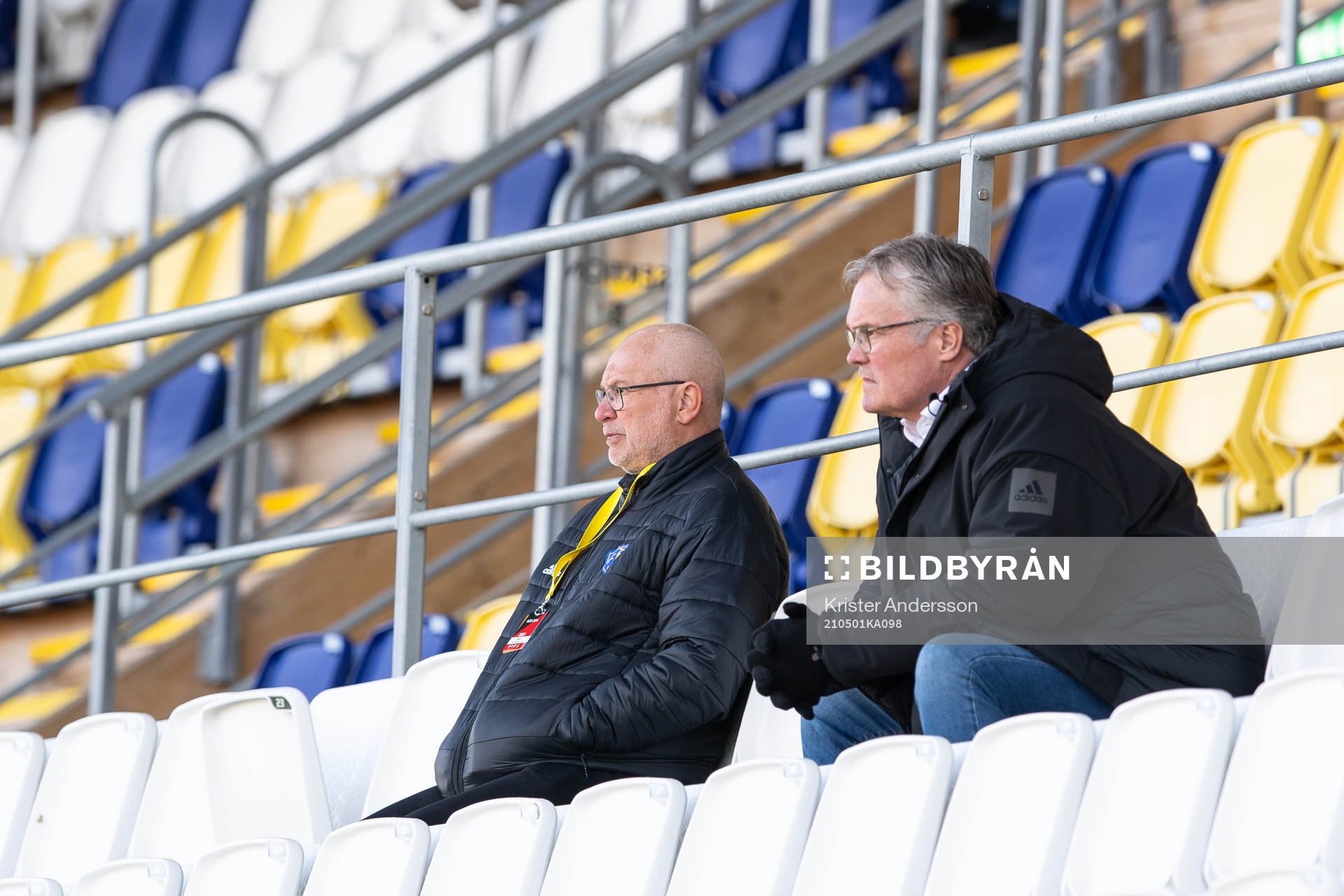 Falkenbergs sportchef Håkan Nilsson och ordförande Patrik