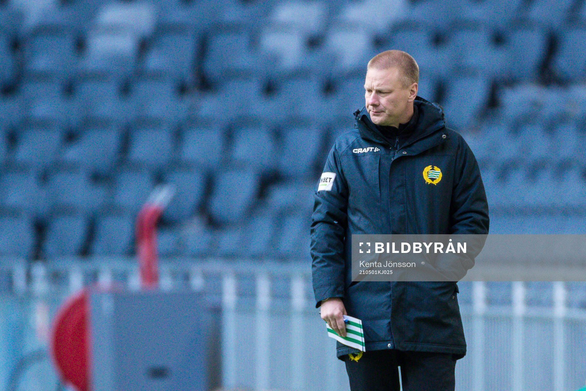 Hammarbys tränare Stefan Billborn deppar