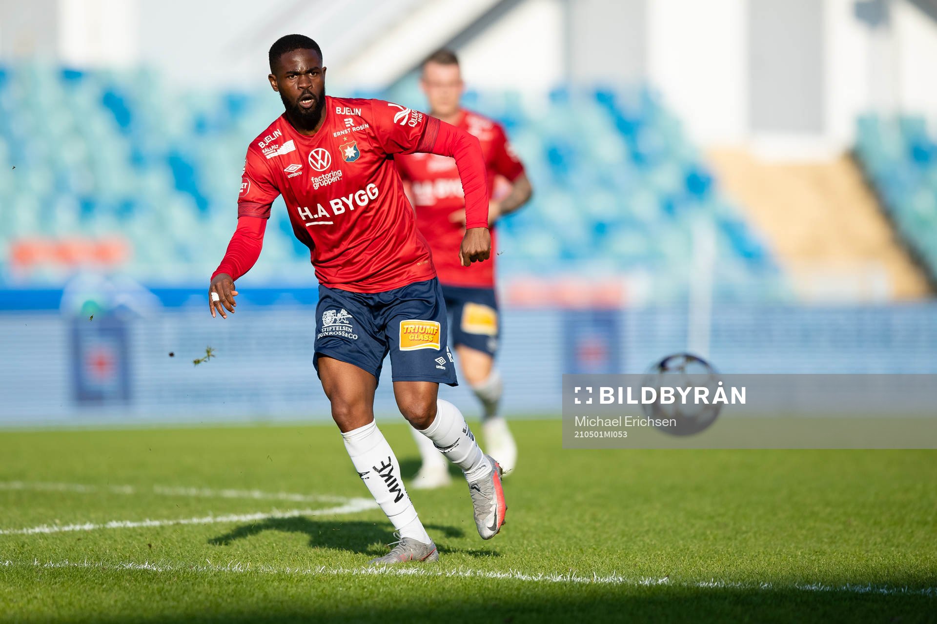 Örgrytes Abdoul Razak under fotbollsmatchen i Superettan mellan Örgryte och Västerås SK den 1 maj 2021 i Göteborg. 