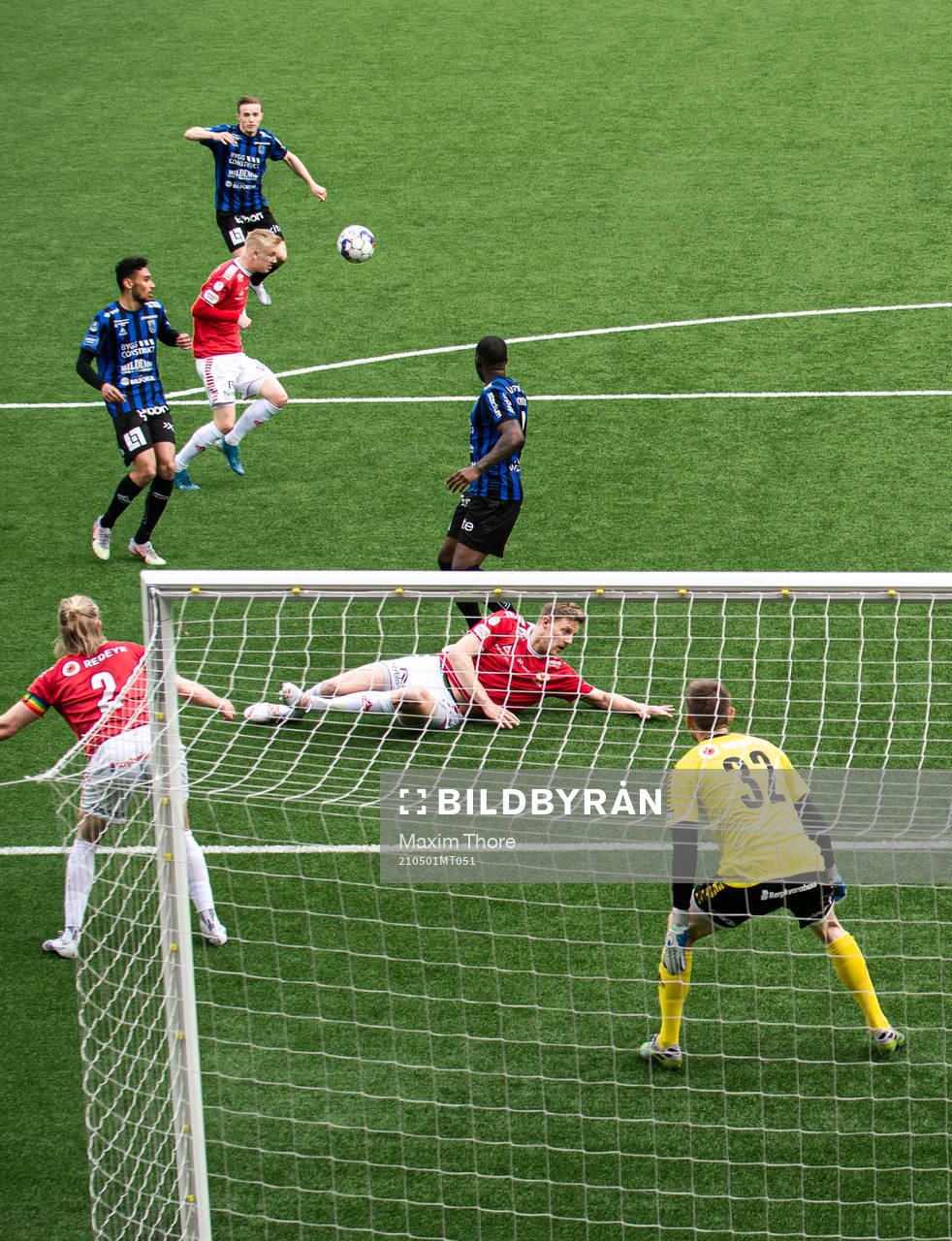 Sirius Jacob Ortmark oroar framför Kalmars målvakt Lucas