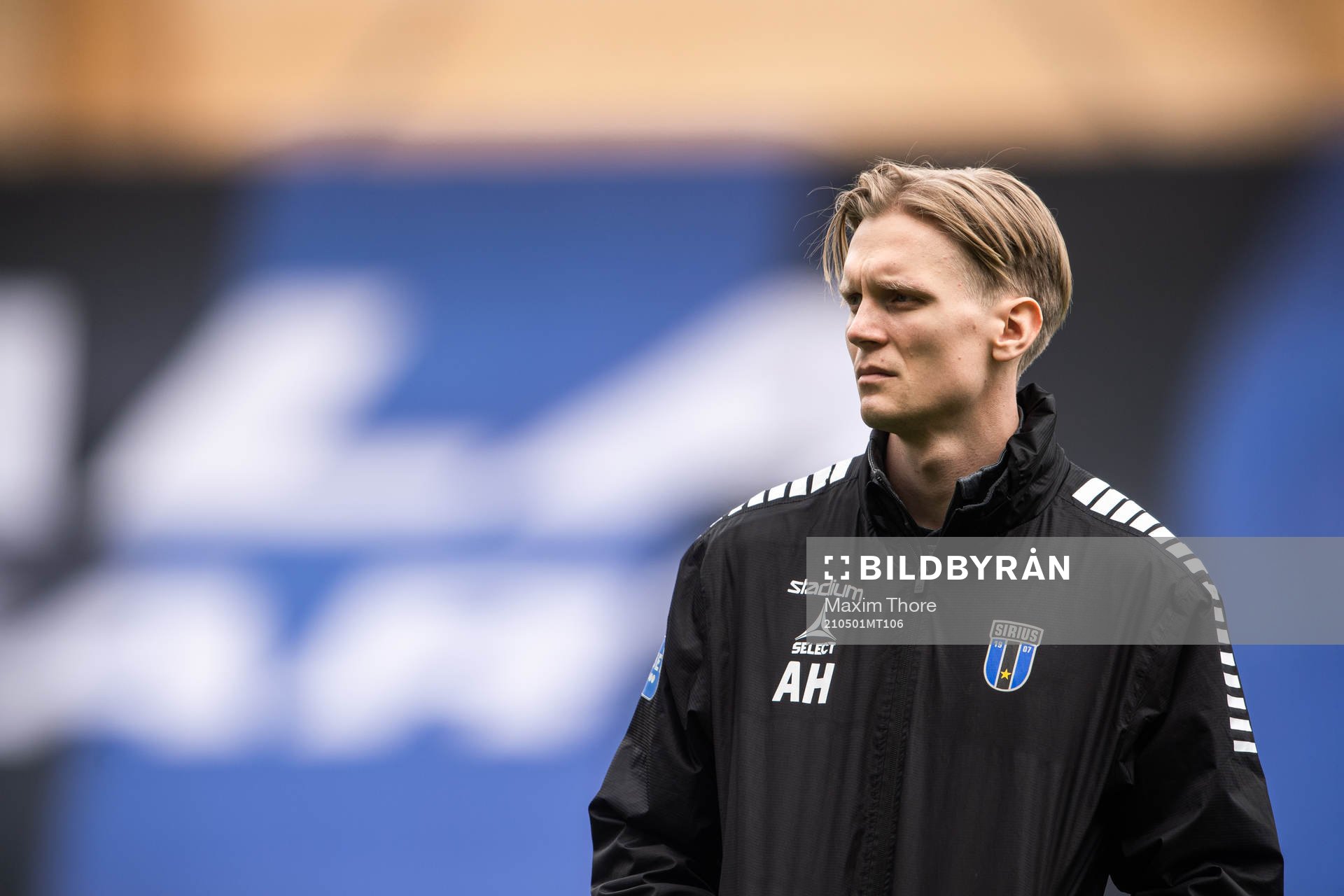Sirius naprapat Anton Hagberg inför fotbollsmatchen i Allsvenskan mellan Sirius och Kalmar den 1 maj 2021 i Uppsala. 