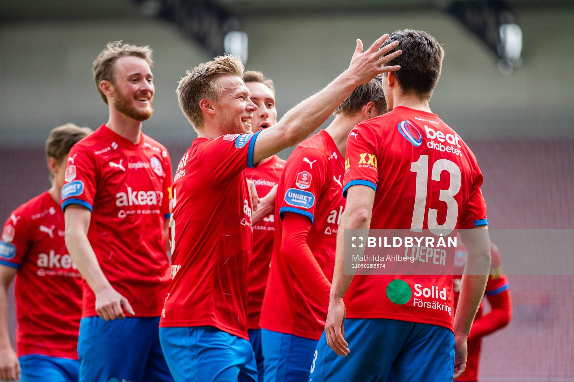 Helsingborgs Rasmus Jönsson, Andreas Landgren och Wilhelm