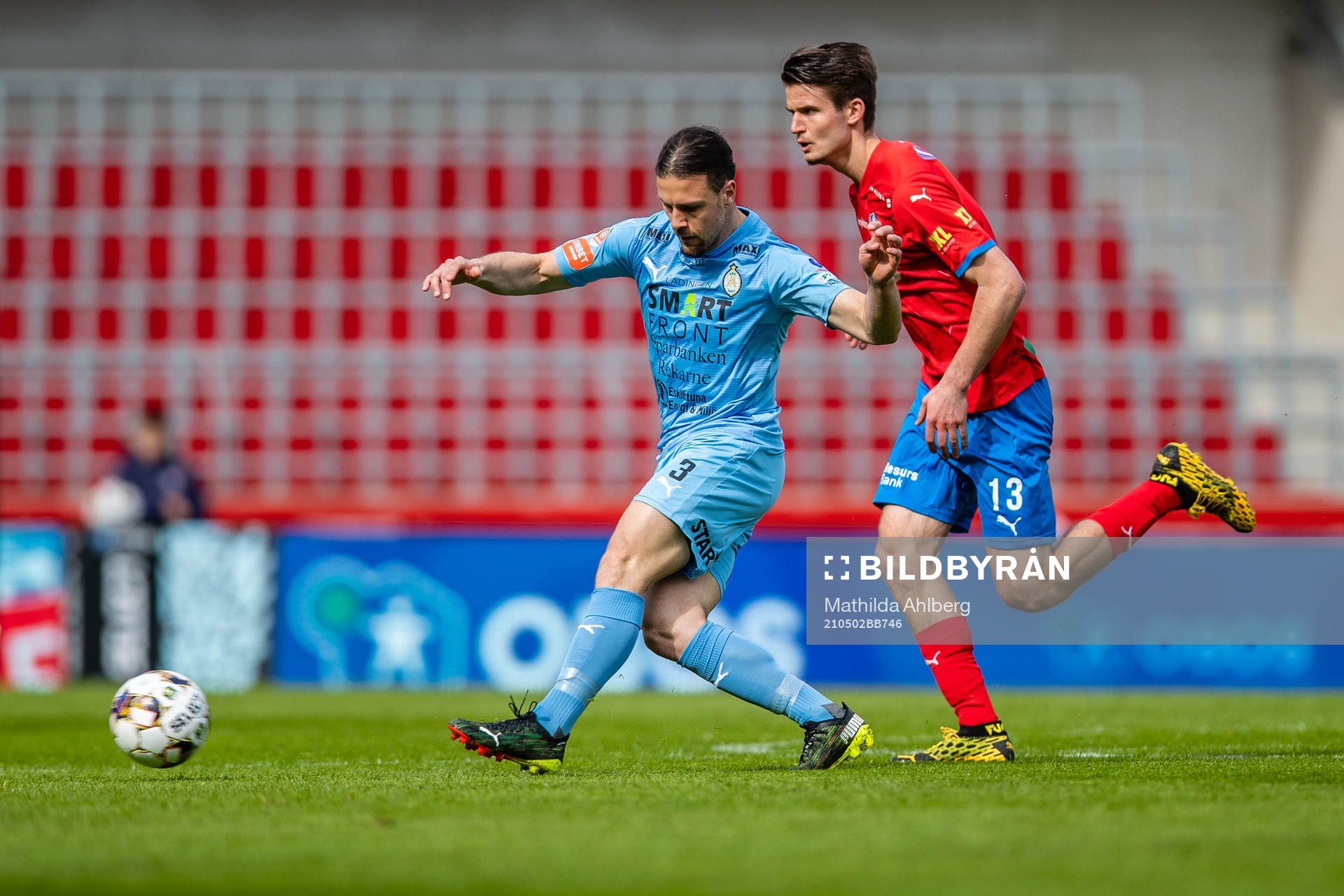 AFC Eskilstunas Abdelkarim Mammar Chaouche och Helsingborgs