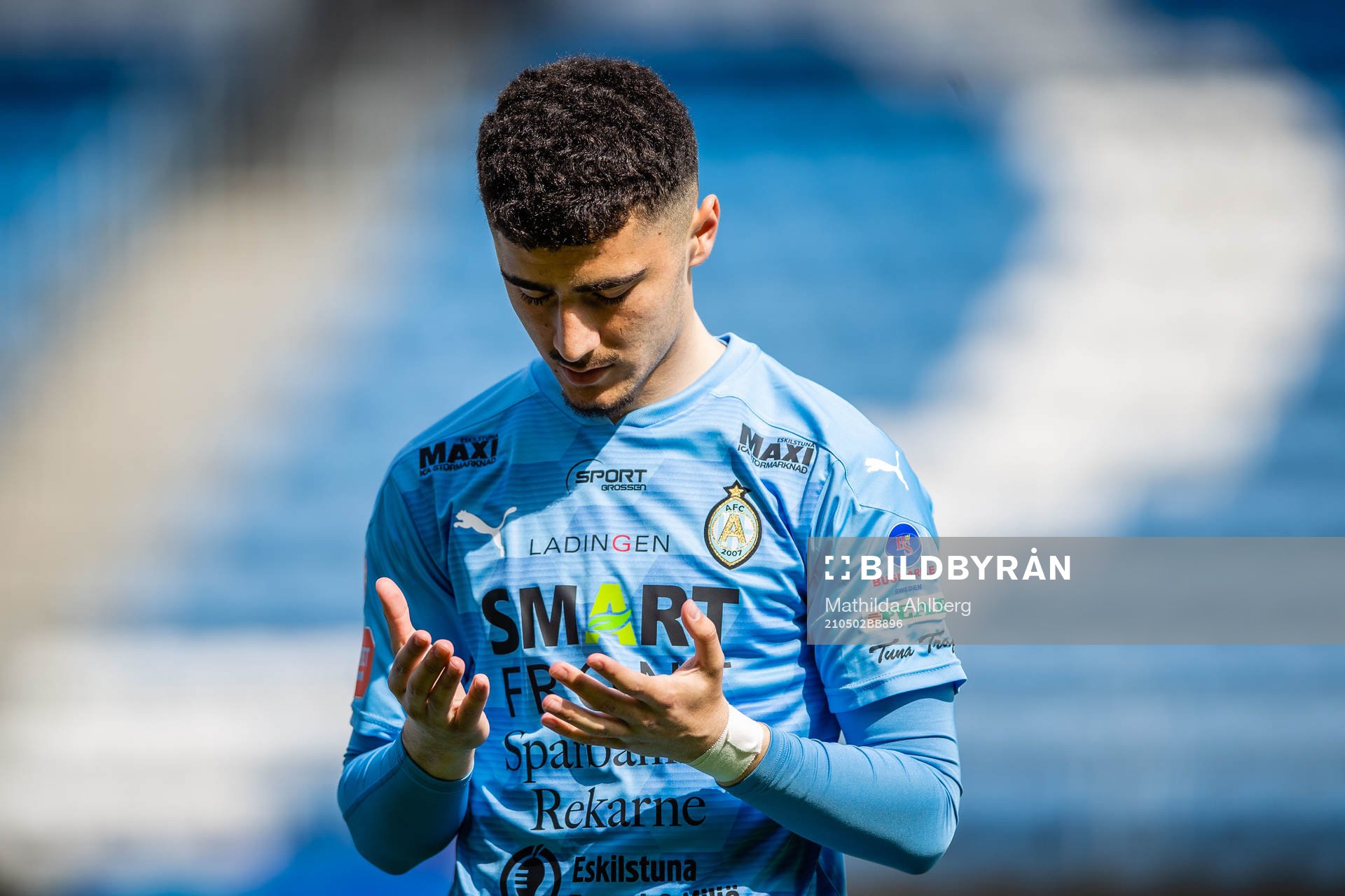 AFC Eskilstunas Ismet Lushaku ber