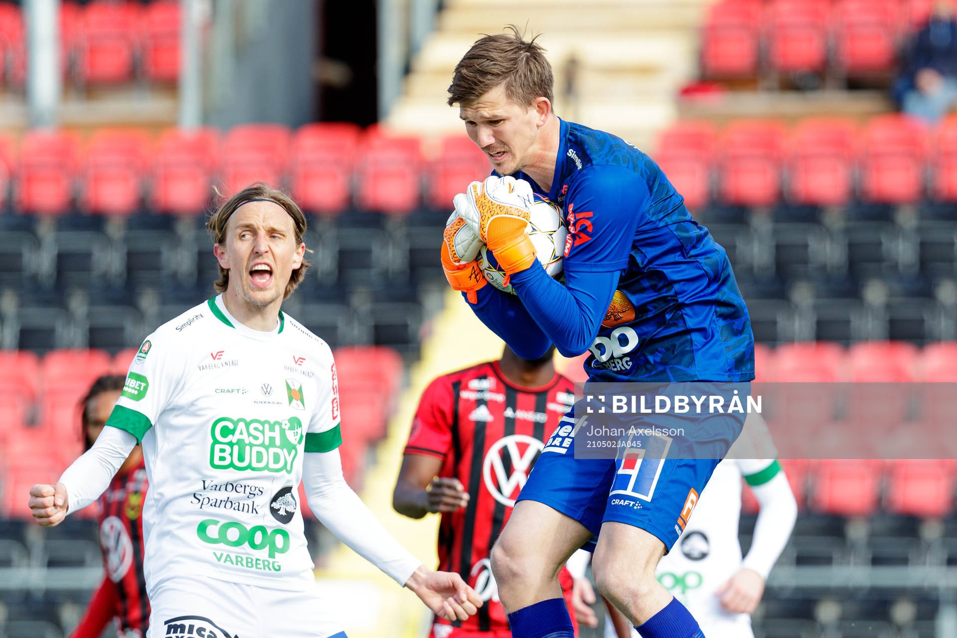 Varbergs målvakt August Strömberg