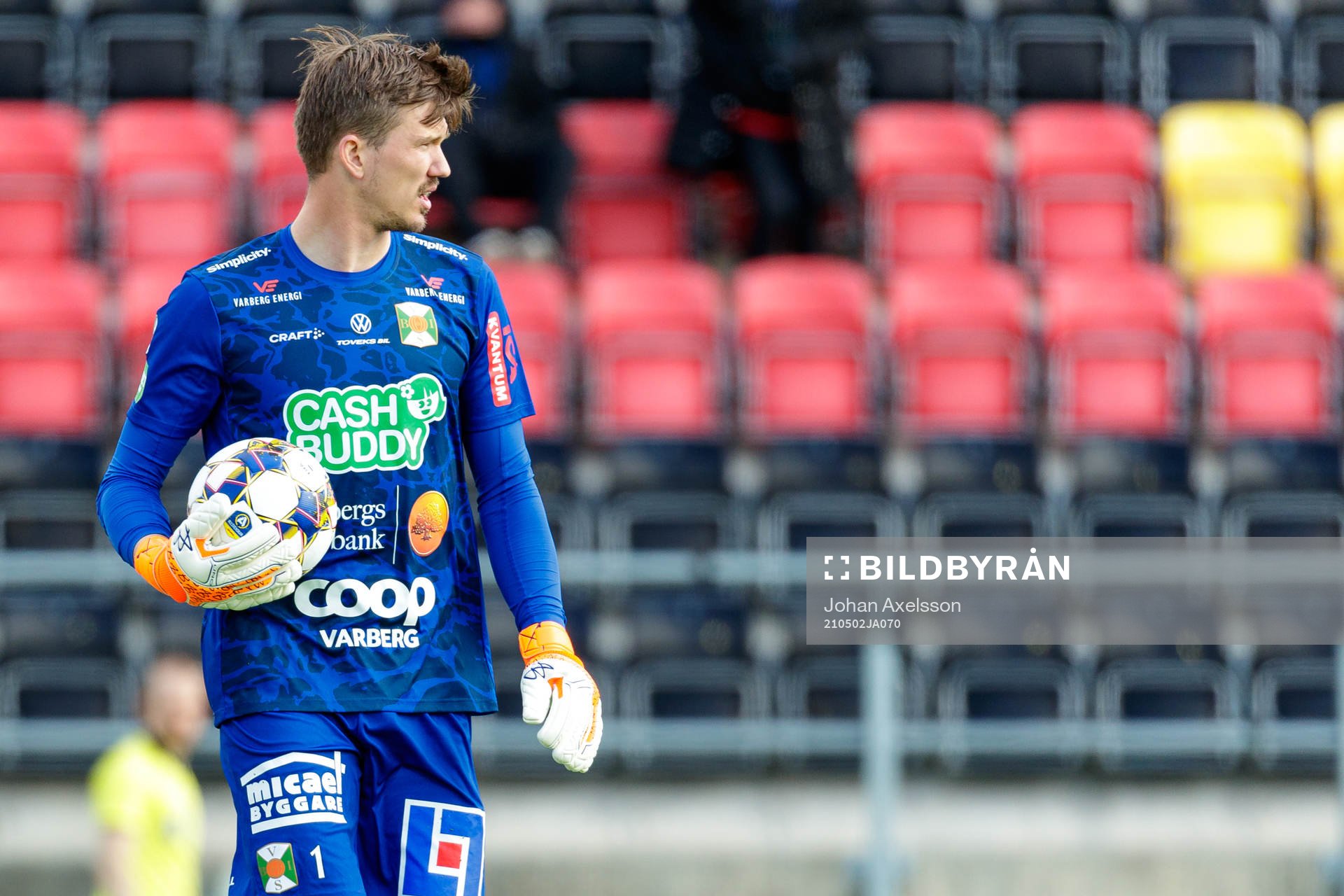 Varbergs målvakt August Strömberg