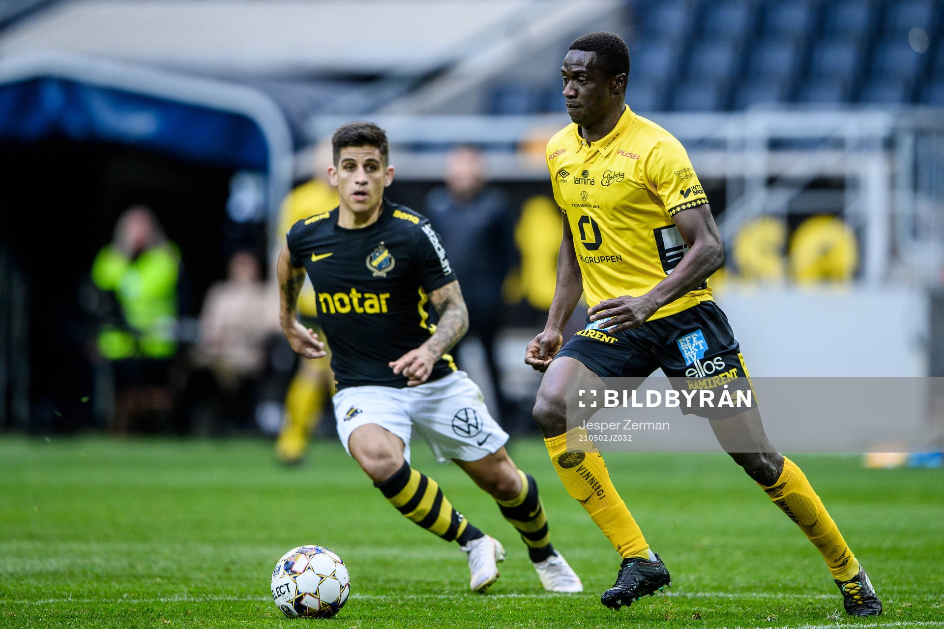 s Nicolas Stefanelli och Elfsborgs Maudo Lamine Jarjué