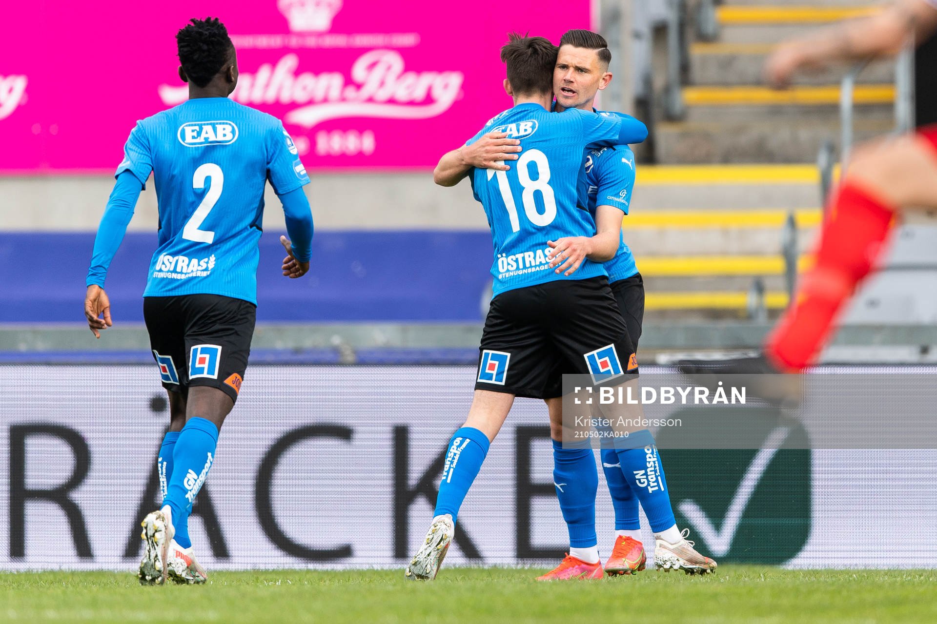 Halmstads Markus Antonsson jublar