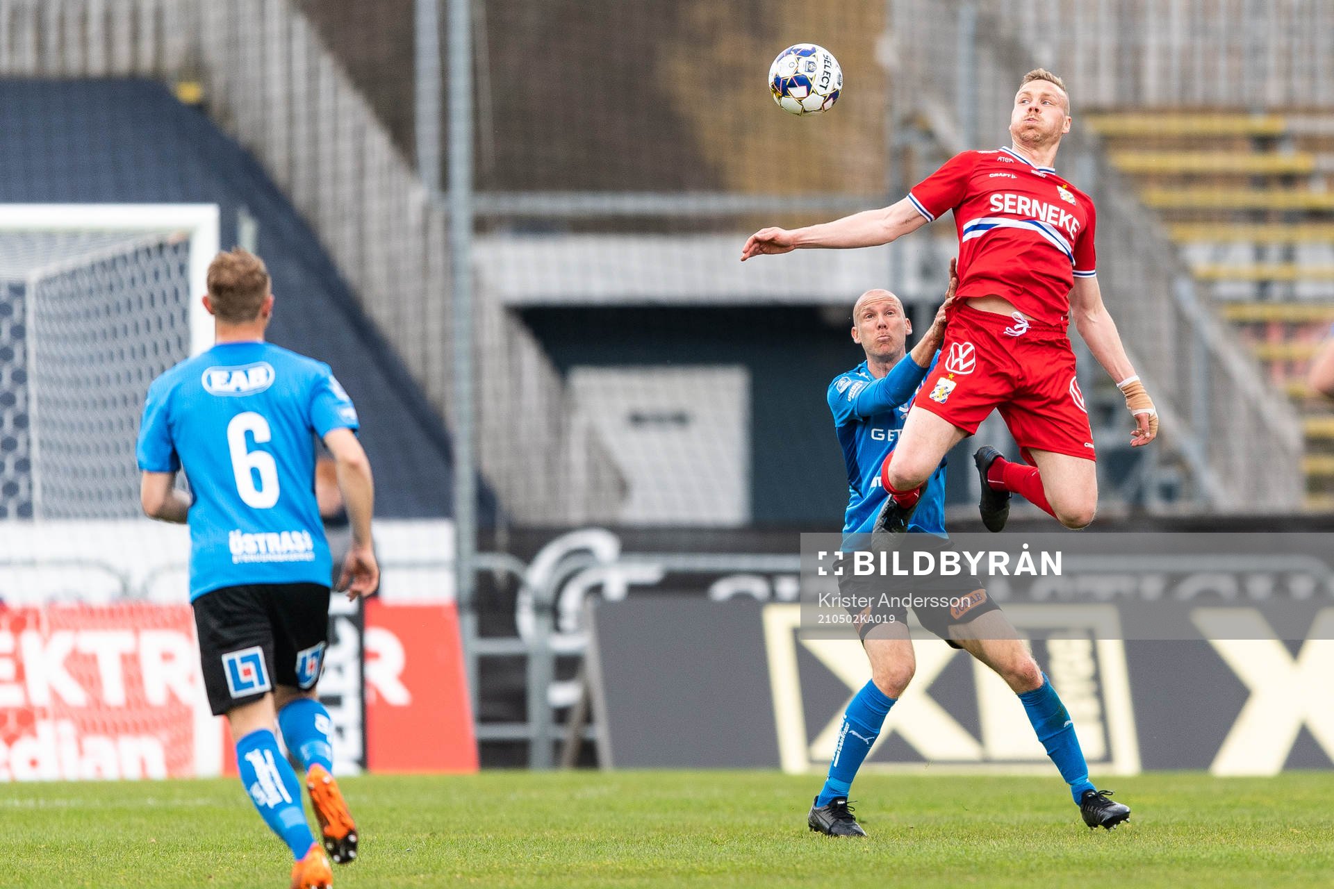 Halmstads Andreas Johansson och IFK Göteborgs Kolbeinn