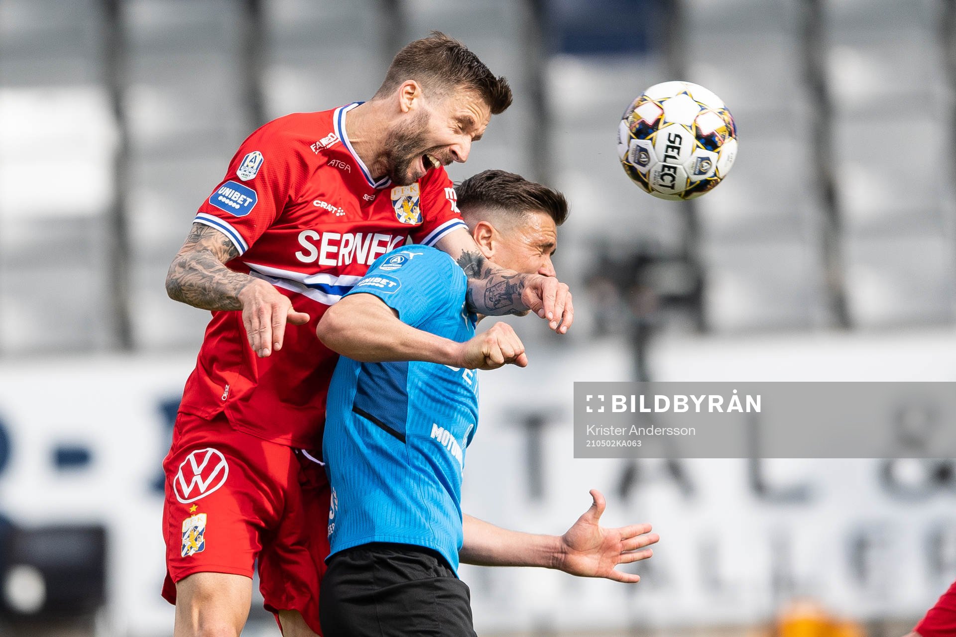 IFK Göteborgs Mattias Bjärsmyr och Halmstads Markus