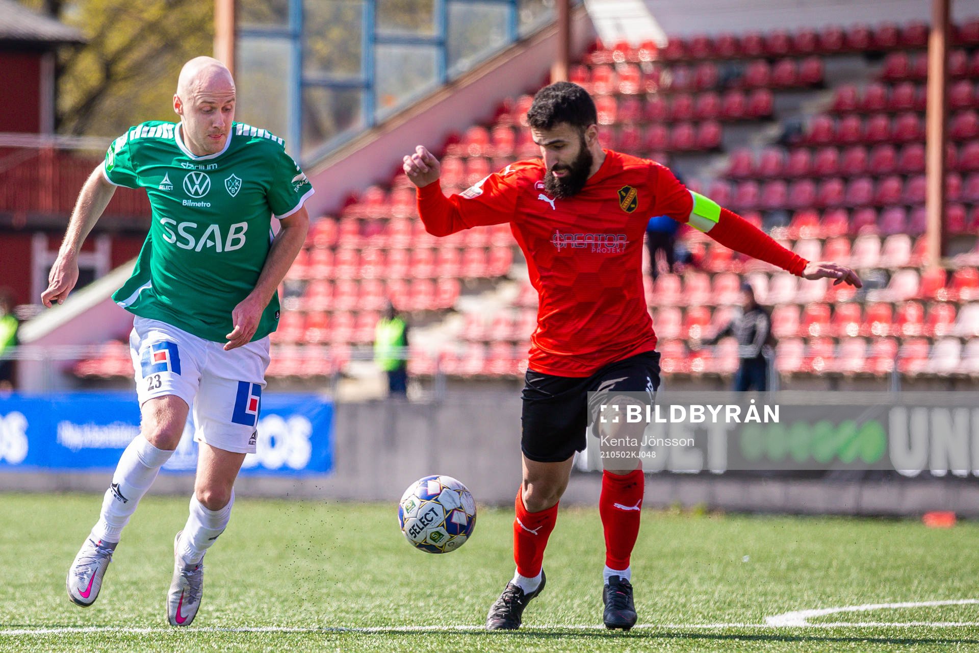 Brages Oscar Lundin och Vasalunds Charbel Georges