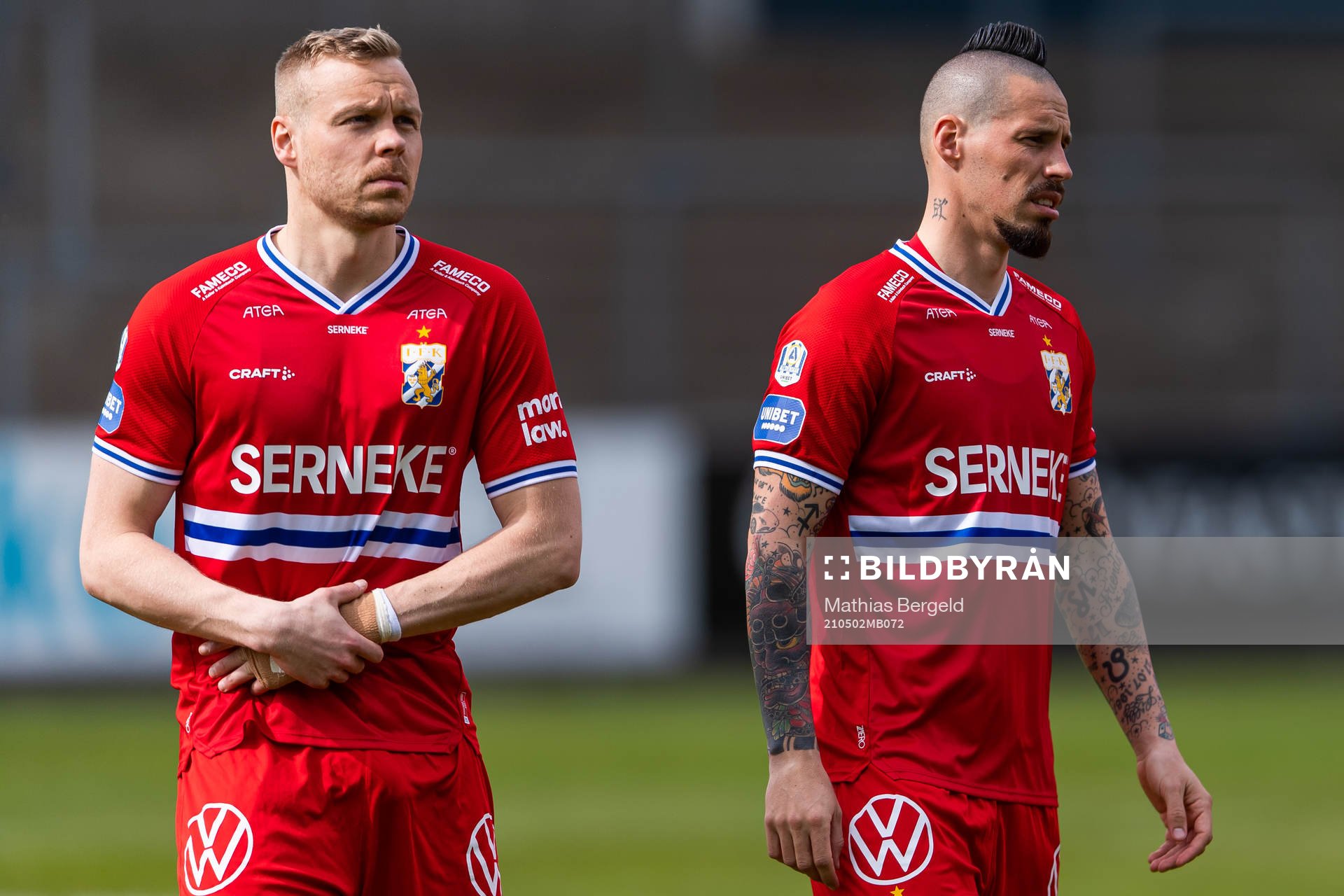 IFK Göteborgs Kolbeinn Sigthorsson och Marek Hamsik