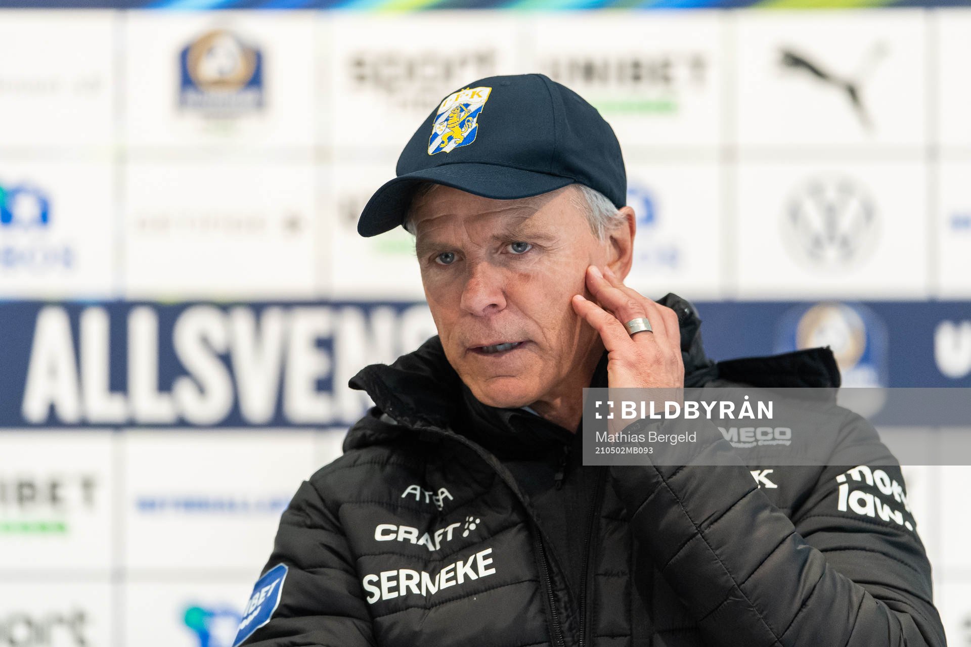 IFK Göteborgs tränare Roland Nilsson på presskonferensen