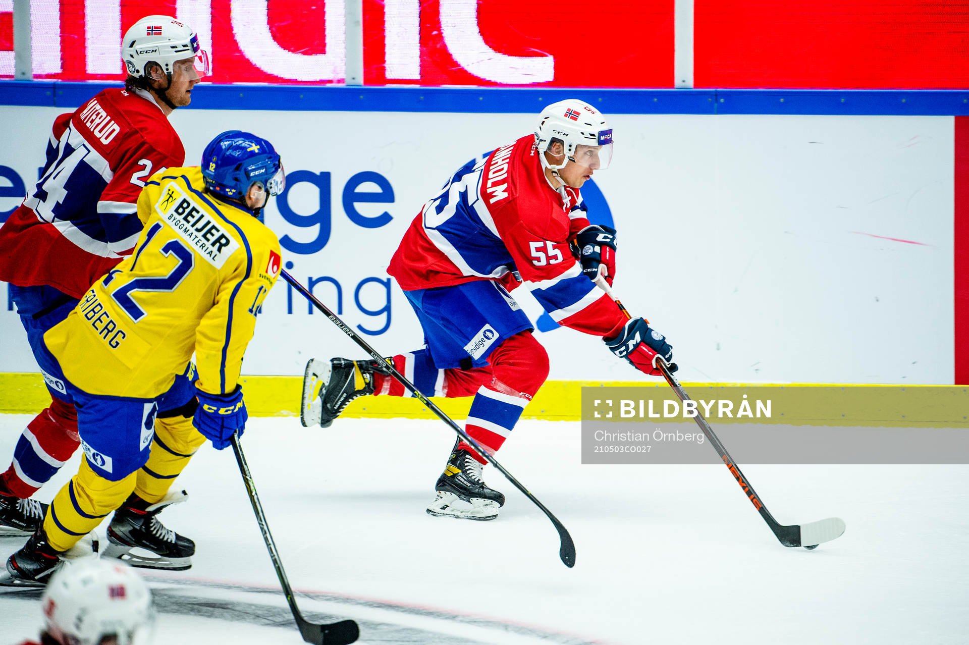 Viktor Granholm and Jörgen Karterud of Norway and Max