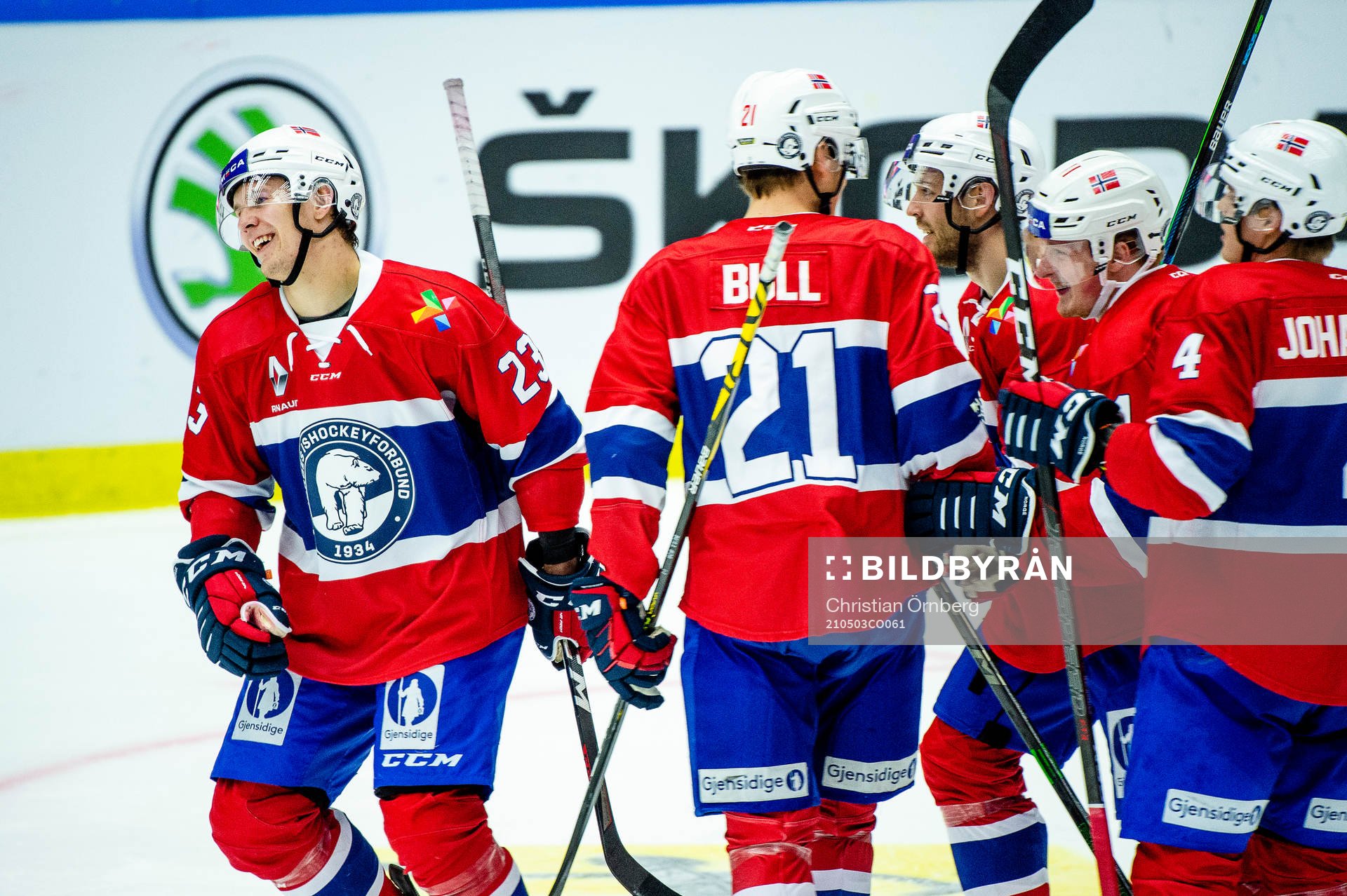 Martin Rönnild of Norway celebrates 2-5