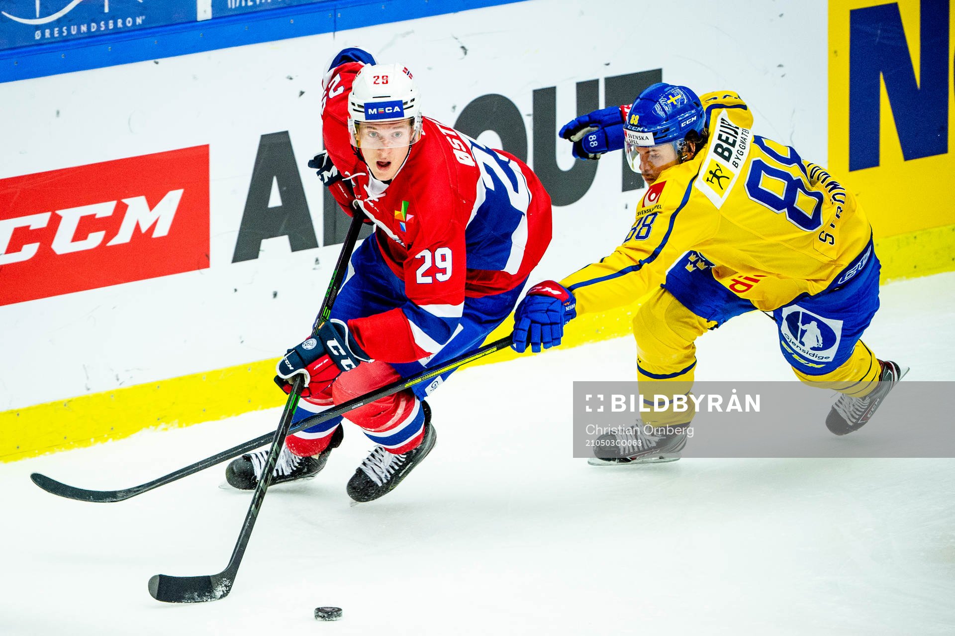 Kristian Östby of Norway and Malte Strömwall of Sweden