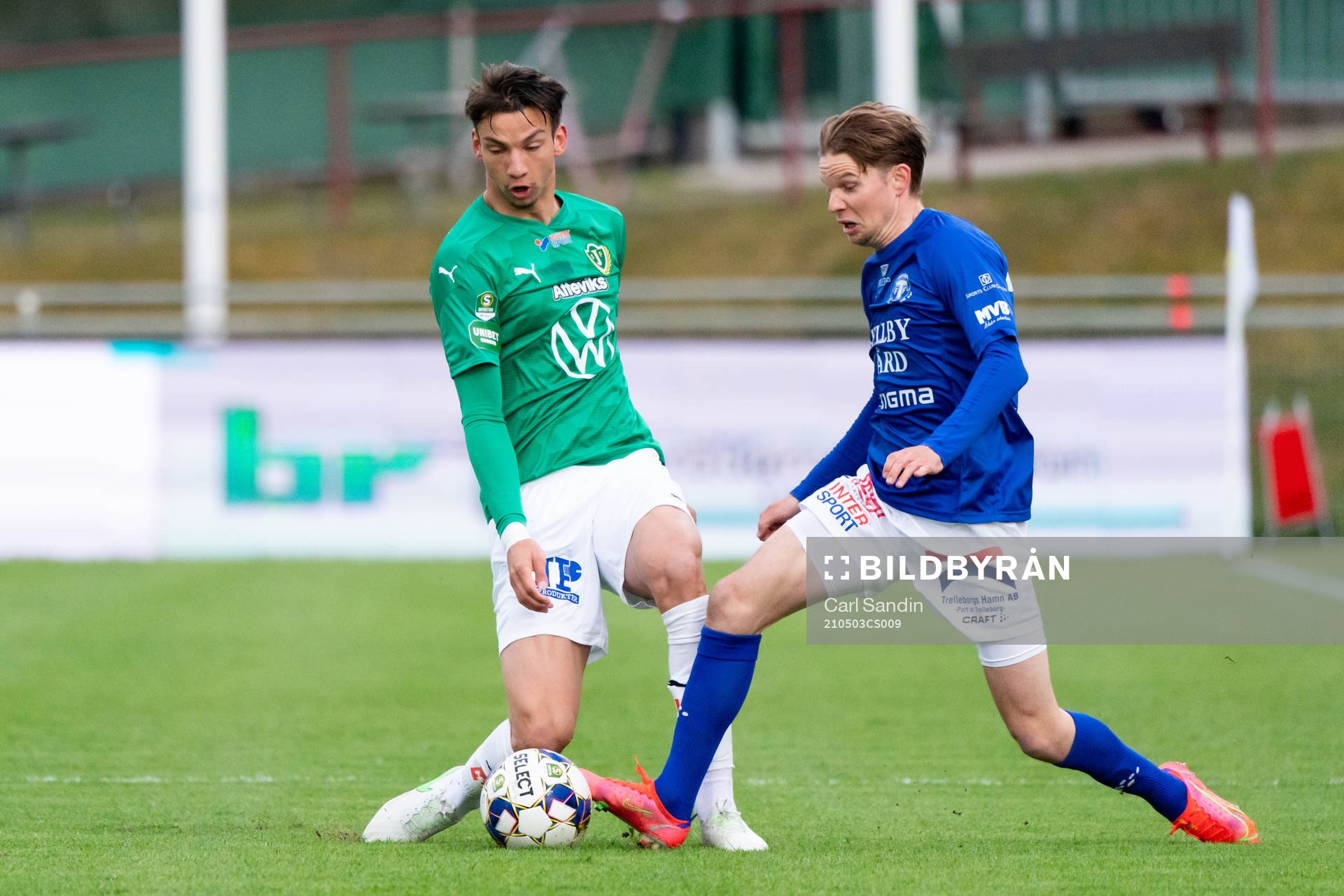 Jönköpings Kevin Rodeblad Lowe och Trelleborgs Johan