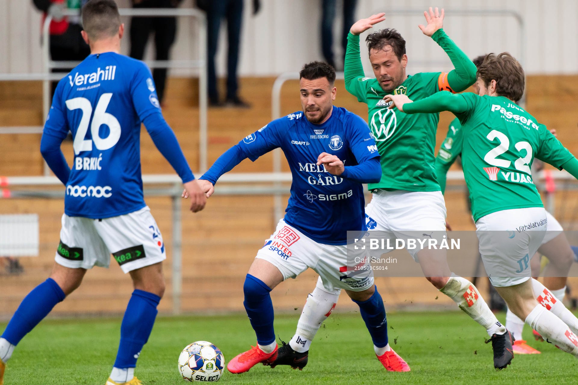 Trelleborgs Dzenis Kozica och Jönköpings Fredric Fendrich