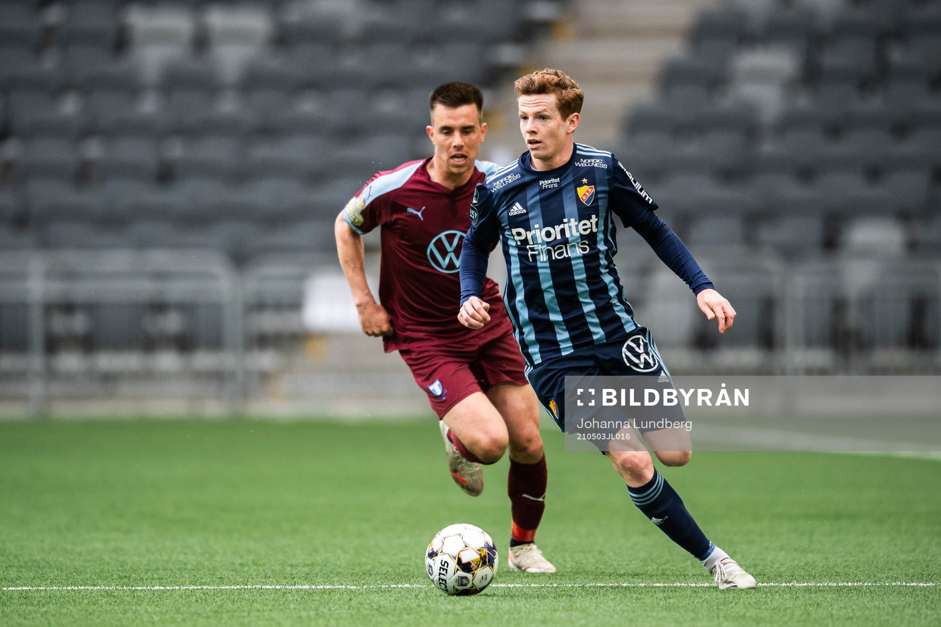 Malmö FFs Jonas Knudsen och Djurgårdens Aslak Witry