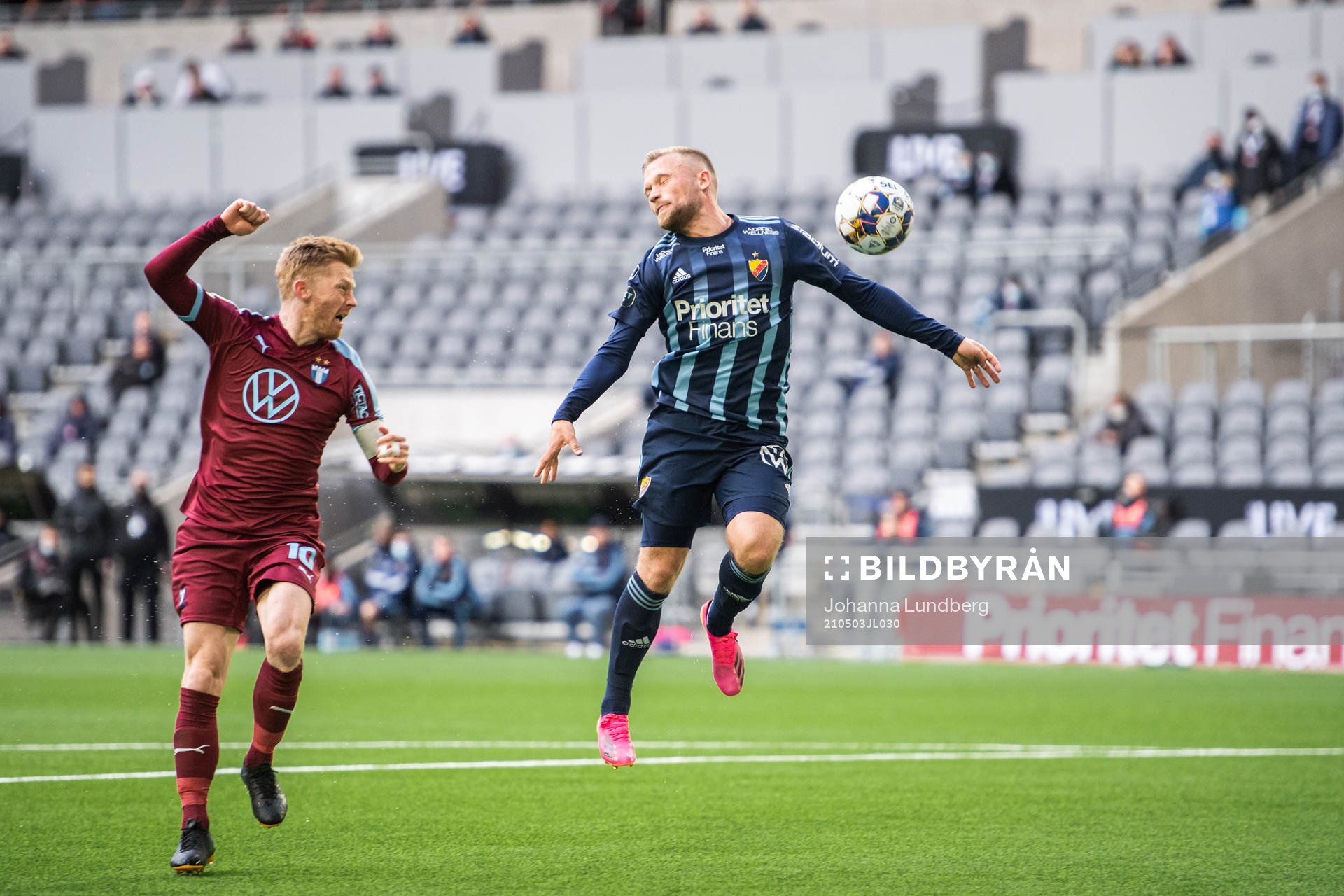 Malmö FFs Anders Christiansen och Djurgårdens Nicklas