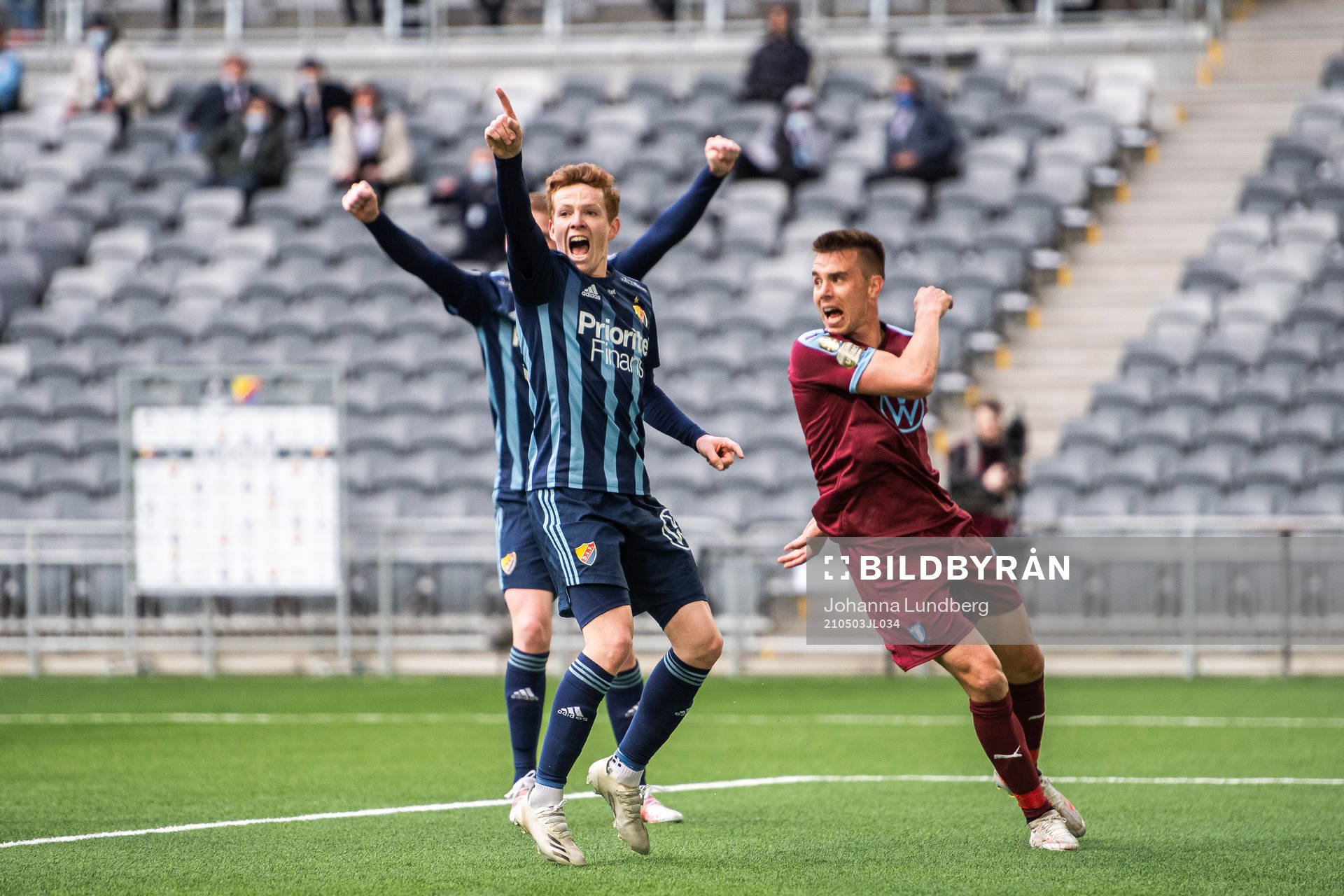 Djurgårdens Aslak Witry jublar