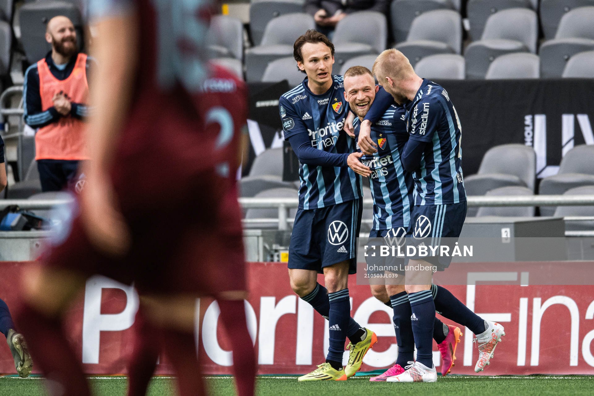 Djurgårdens Nicklas Bärkroth jublar