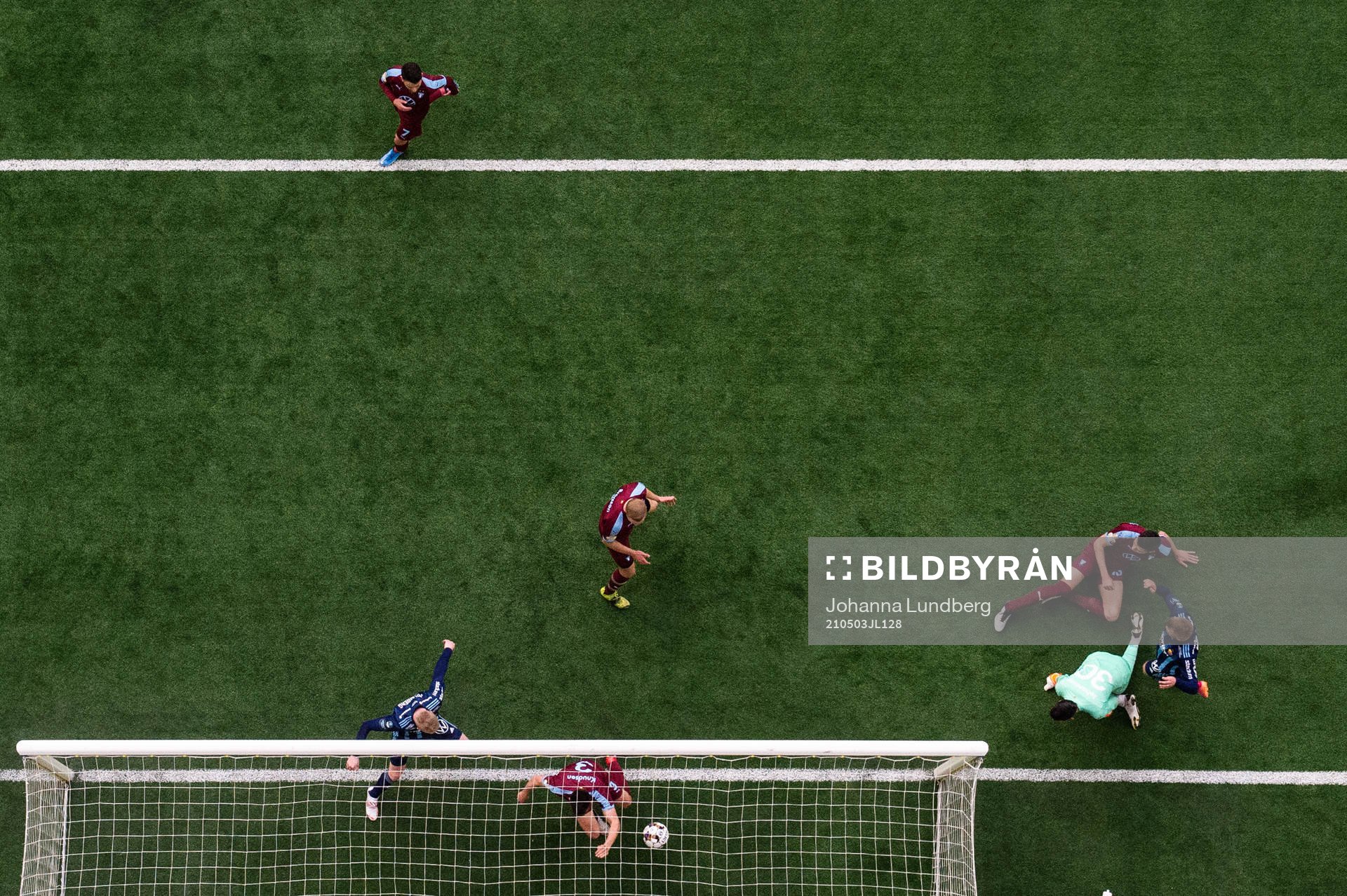 Djurgårdens Nicklas Bärkroth gör 3-0 bakom Malmö FFs