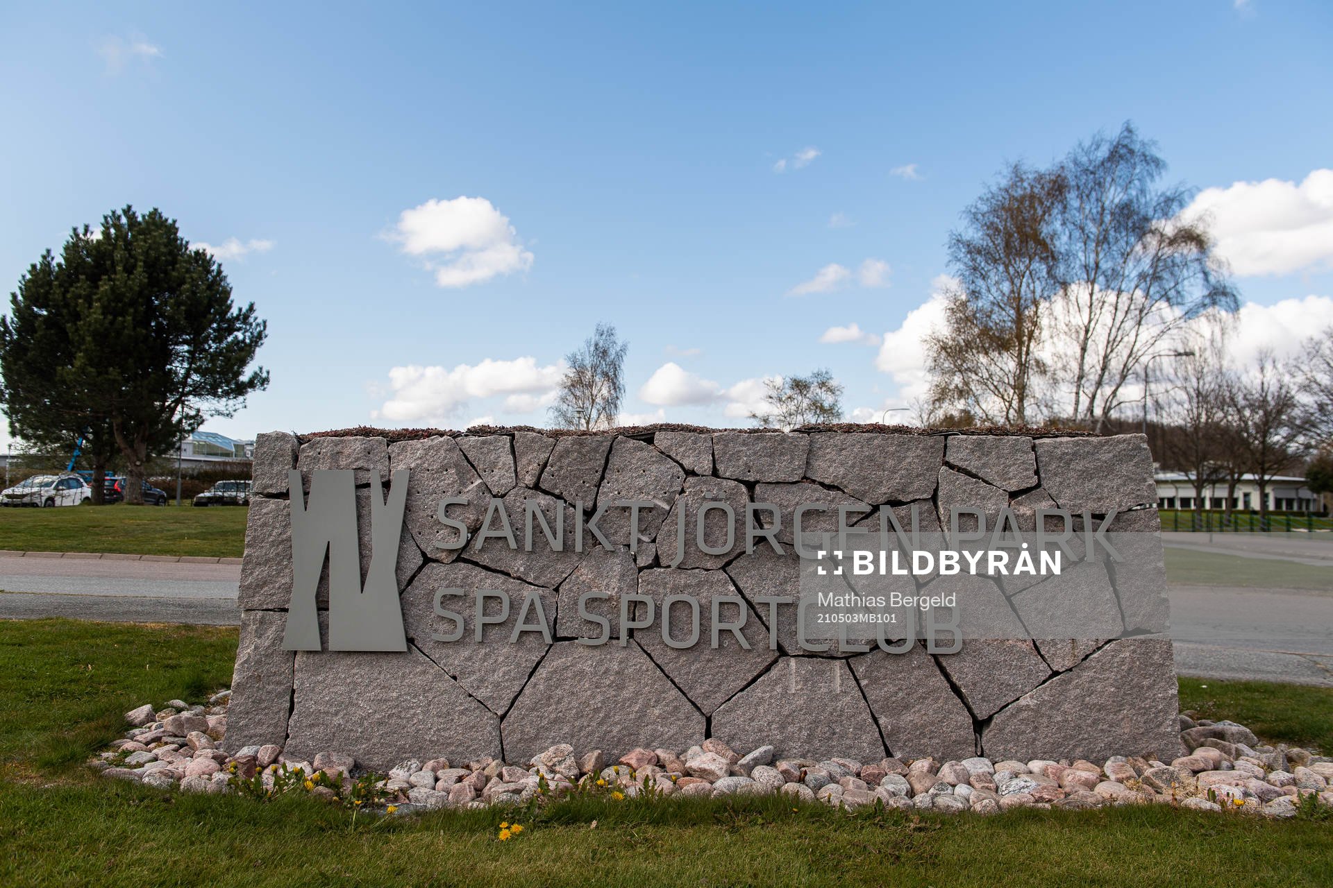Skylt utanför St. Jörgen Park