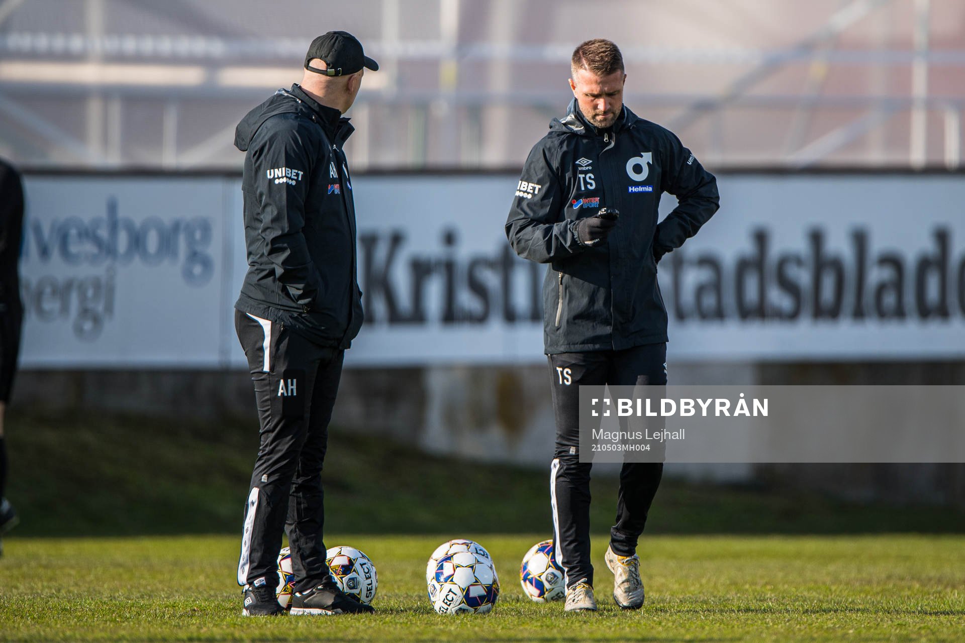Degerfors tränare Andreas Holmberg och tränare Tobias