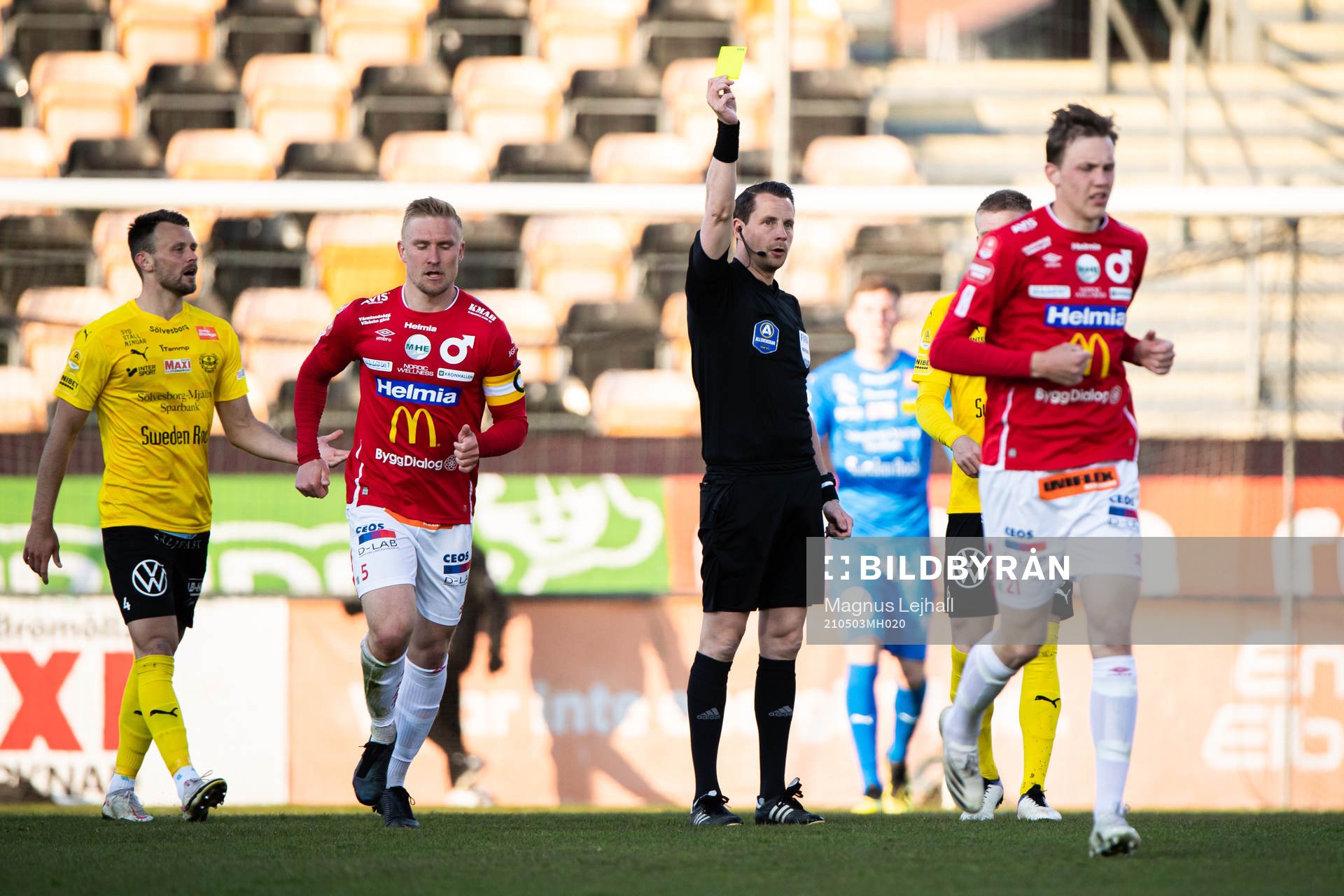 Degerfors Sebastian Olsson tilldelas en varning